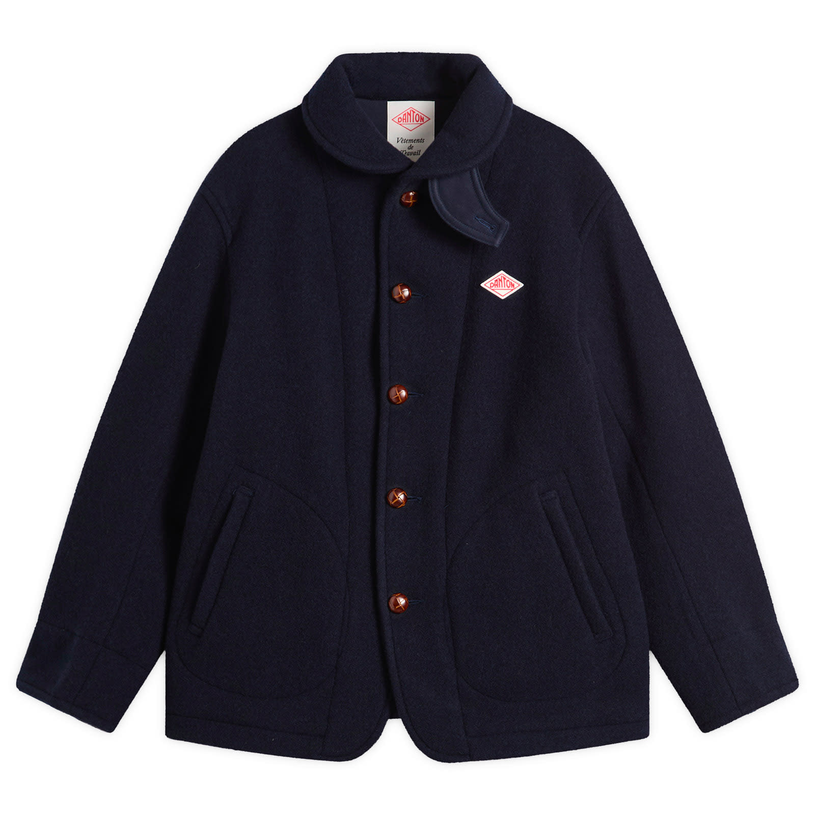 Danton Men’s Round Collar Jacket Navy