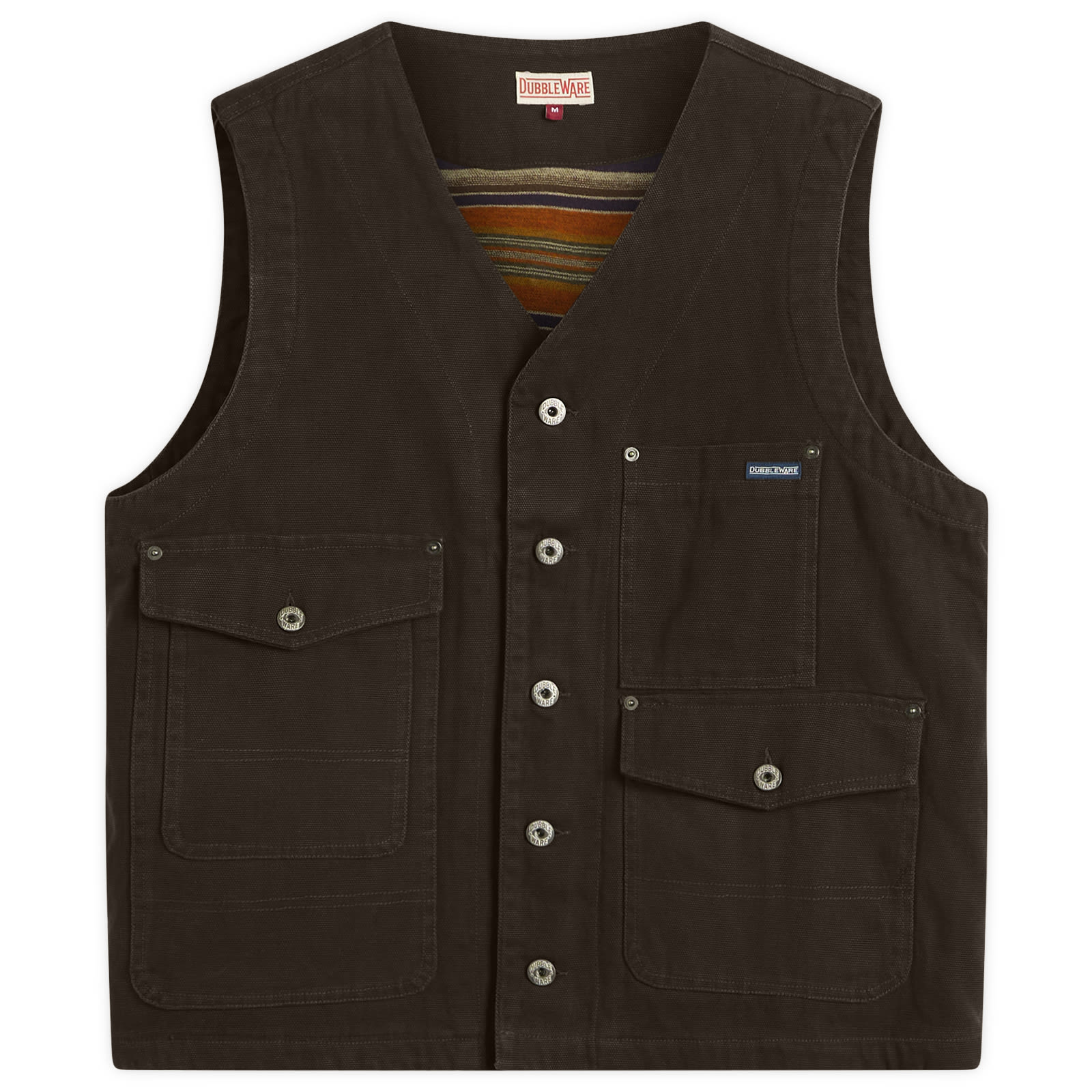 Dubbleware Men’s Bradford Multi Pocket Field Vest Olive