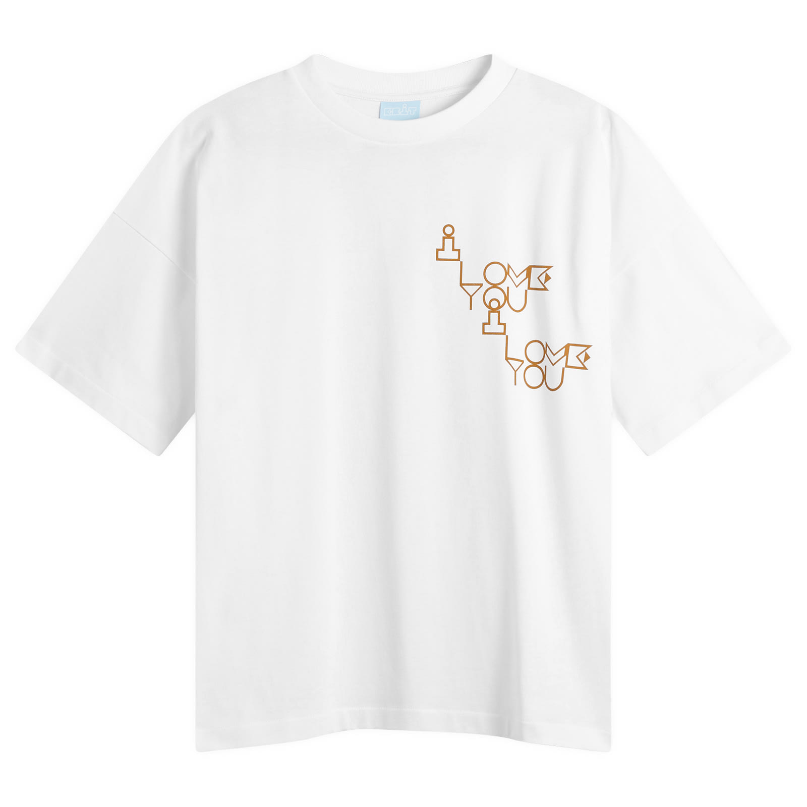 EBIT Men’s I Love you T-Shirt White