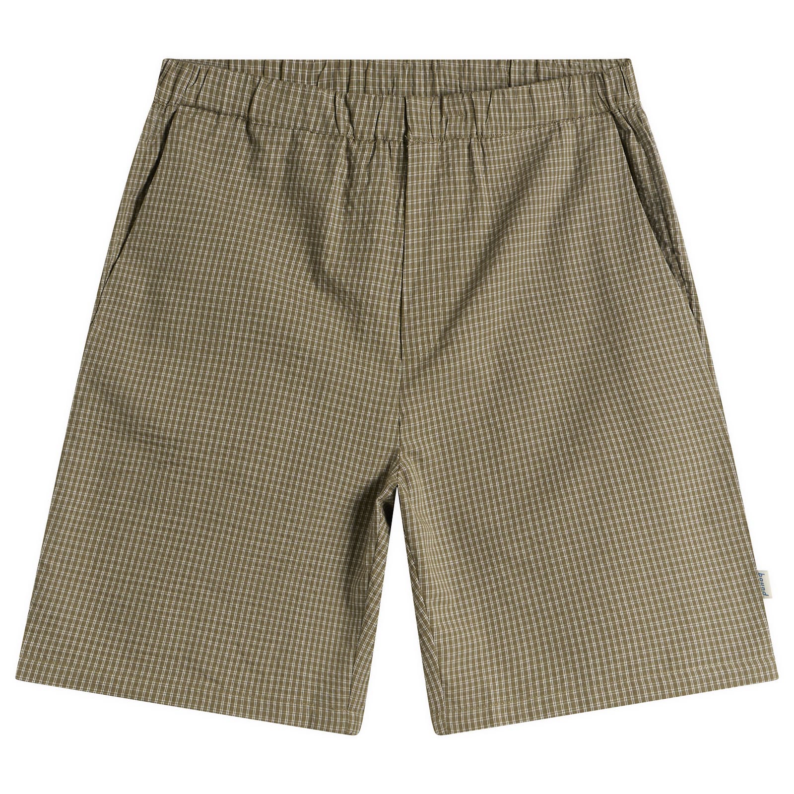 Bound Men’s Gingham Shorts Olive