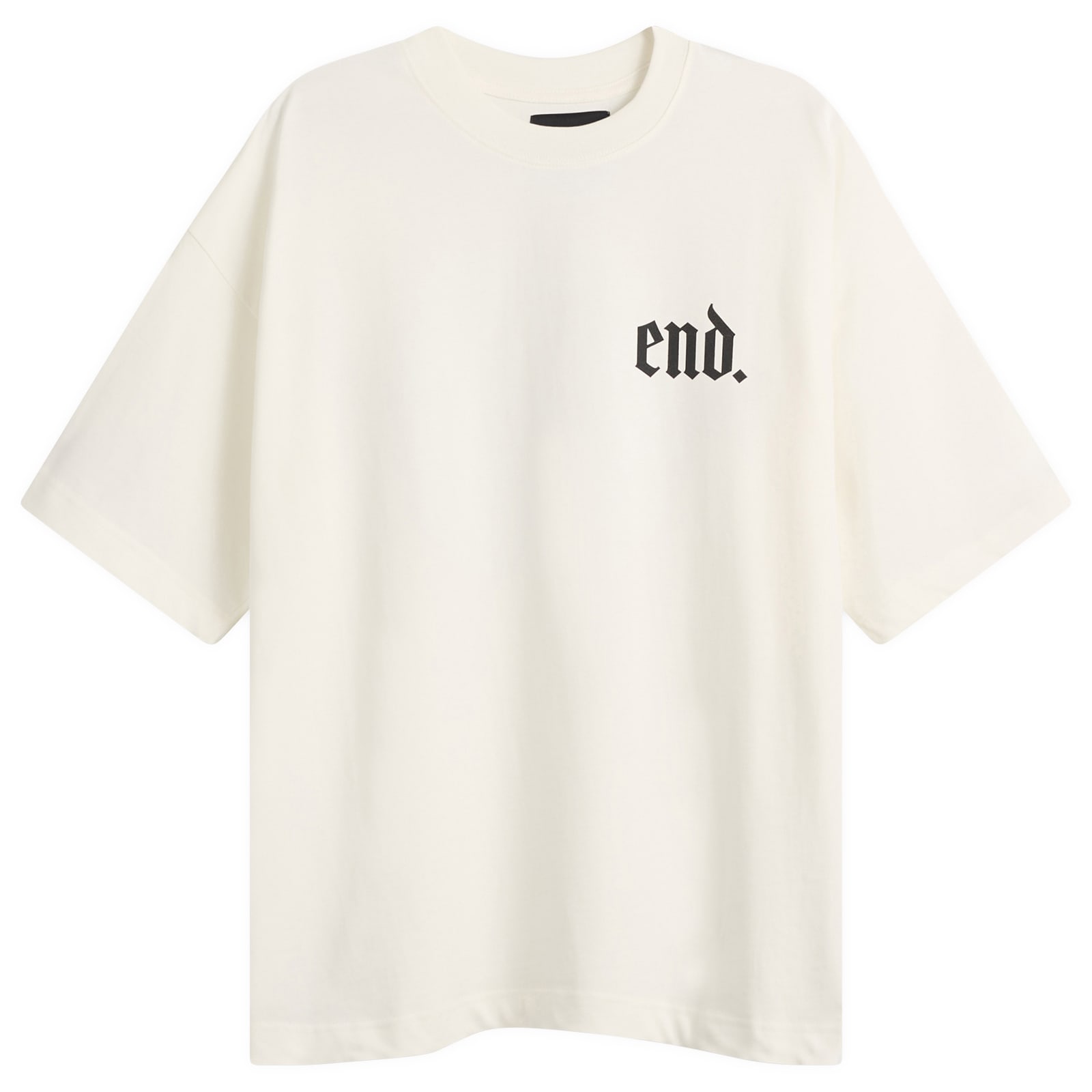 END. Gargoyle Head T-Shirt in Ecru, Size X-Small