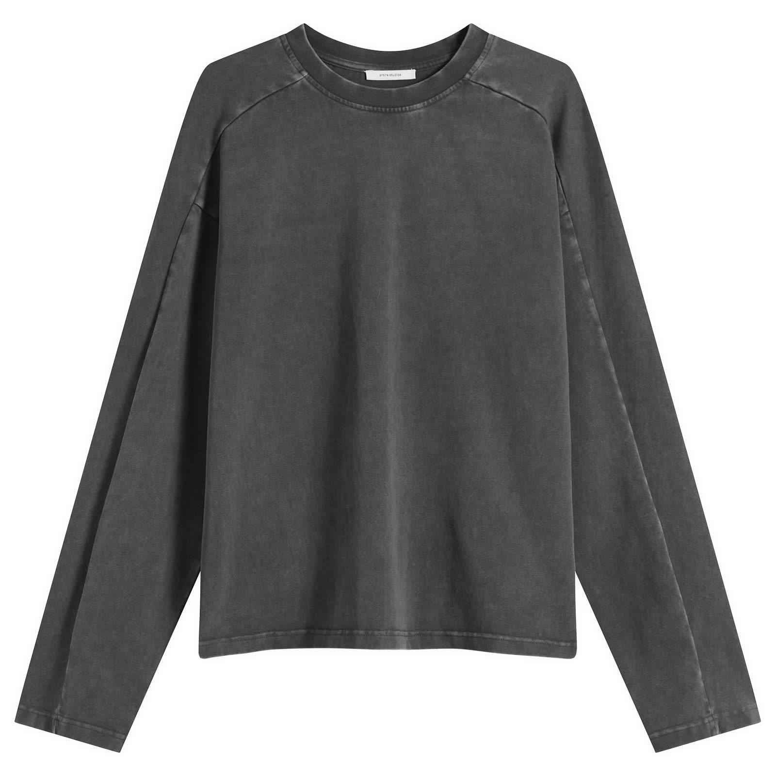 Entire Studios Men’s Heavy Long Sleeve Top Washed Black