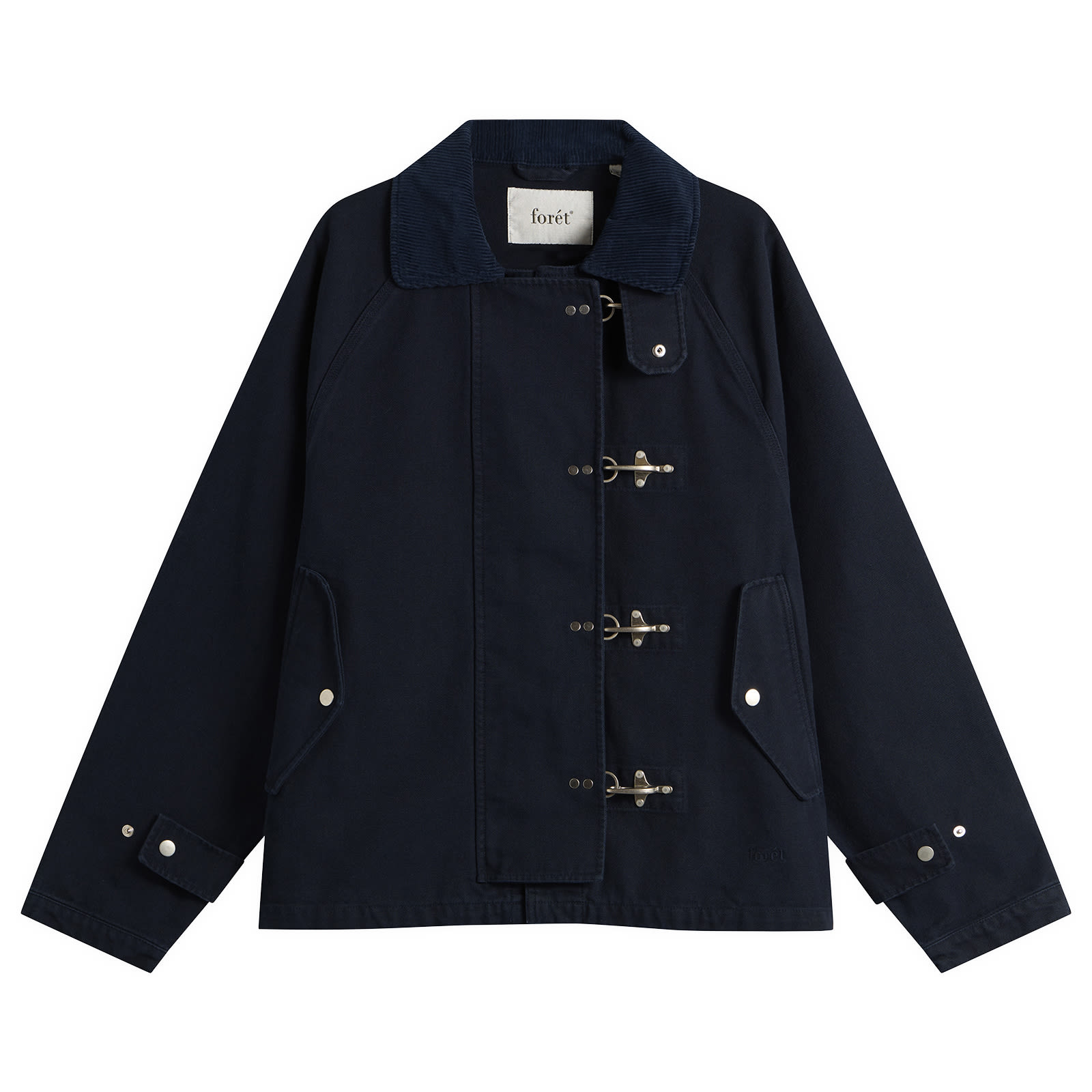 Foret Men’s Cinder Clasp Canvas Jacket Navy