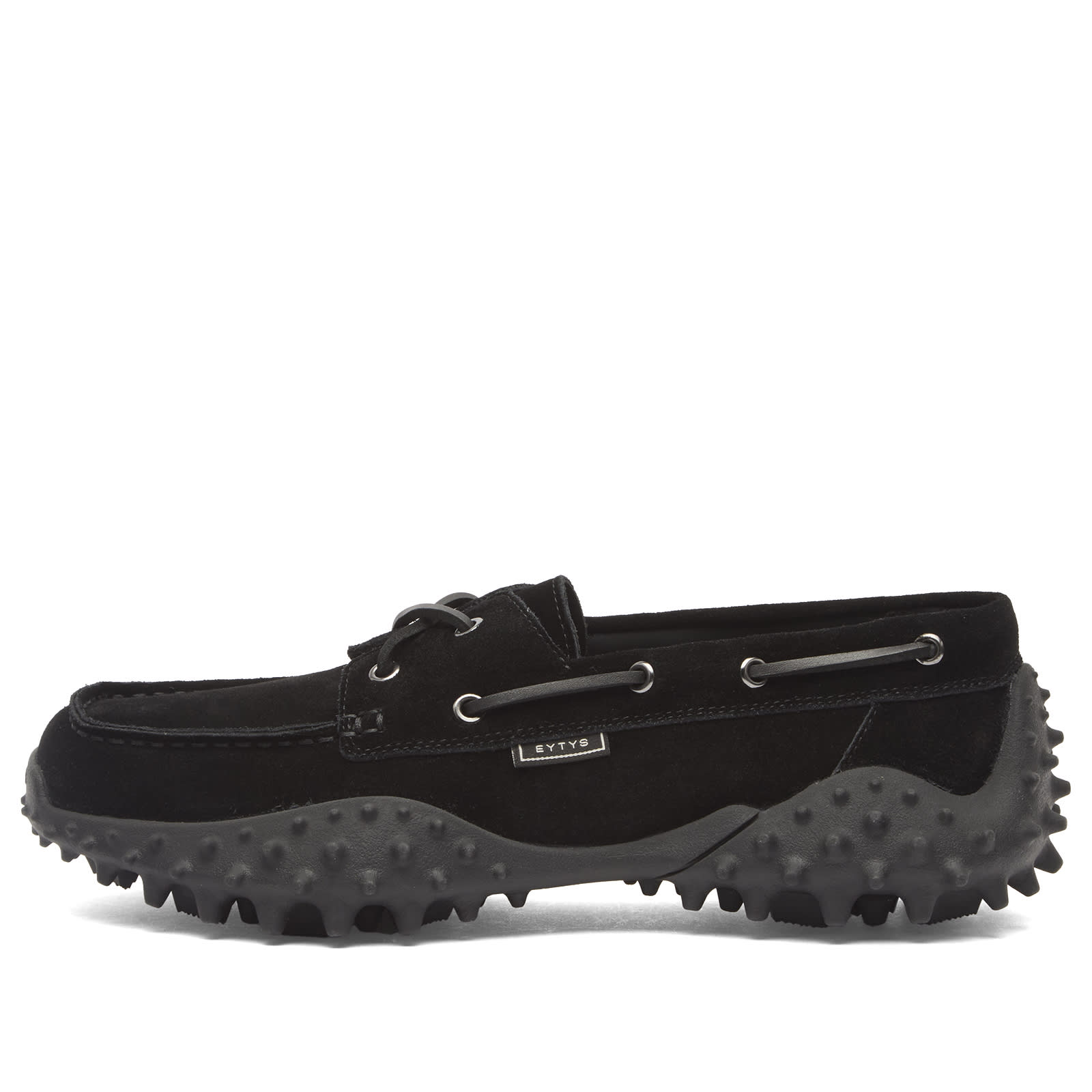 Eytys Men’s Mistral Black Suede Boat Shoes