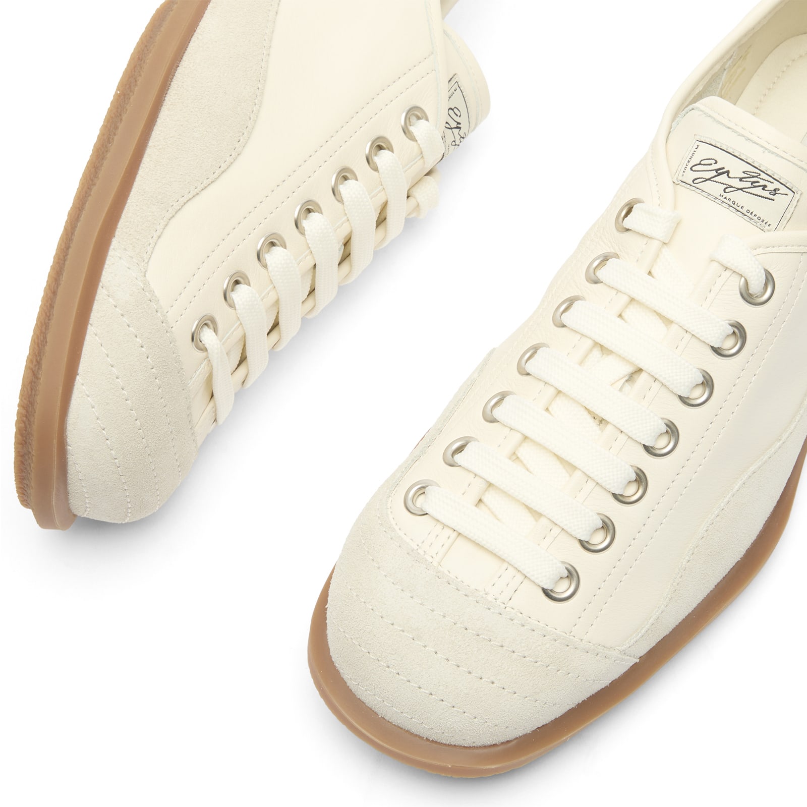Eytys Balestra White Leather Sneakers — photo 3