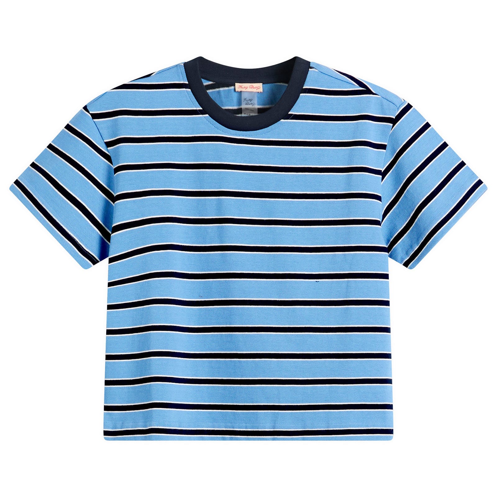 Fruity Booty Women's Jersey Stripe T-Shirt in Blue, Size X-Small 