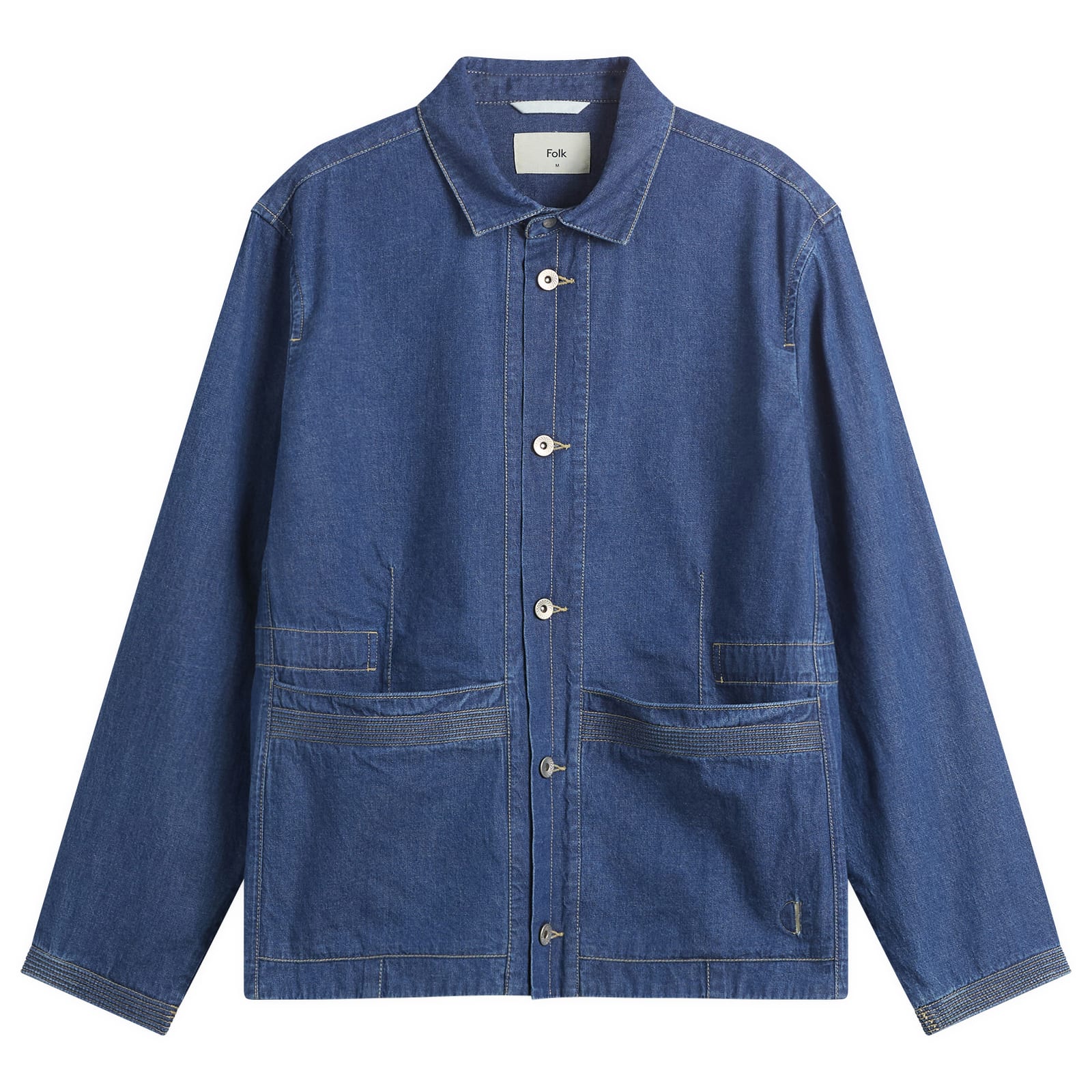 Folk Men’s Anniversary Jacket Indigo Denim