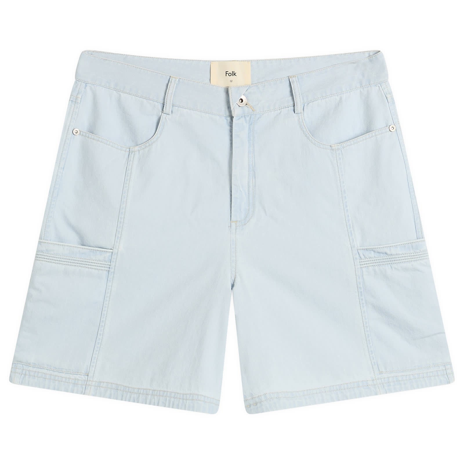 Folk Men’s Lunar Jean Short Light Denim