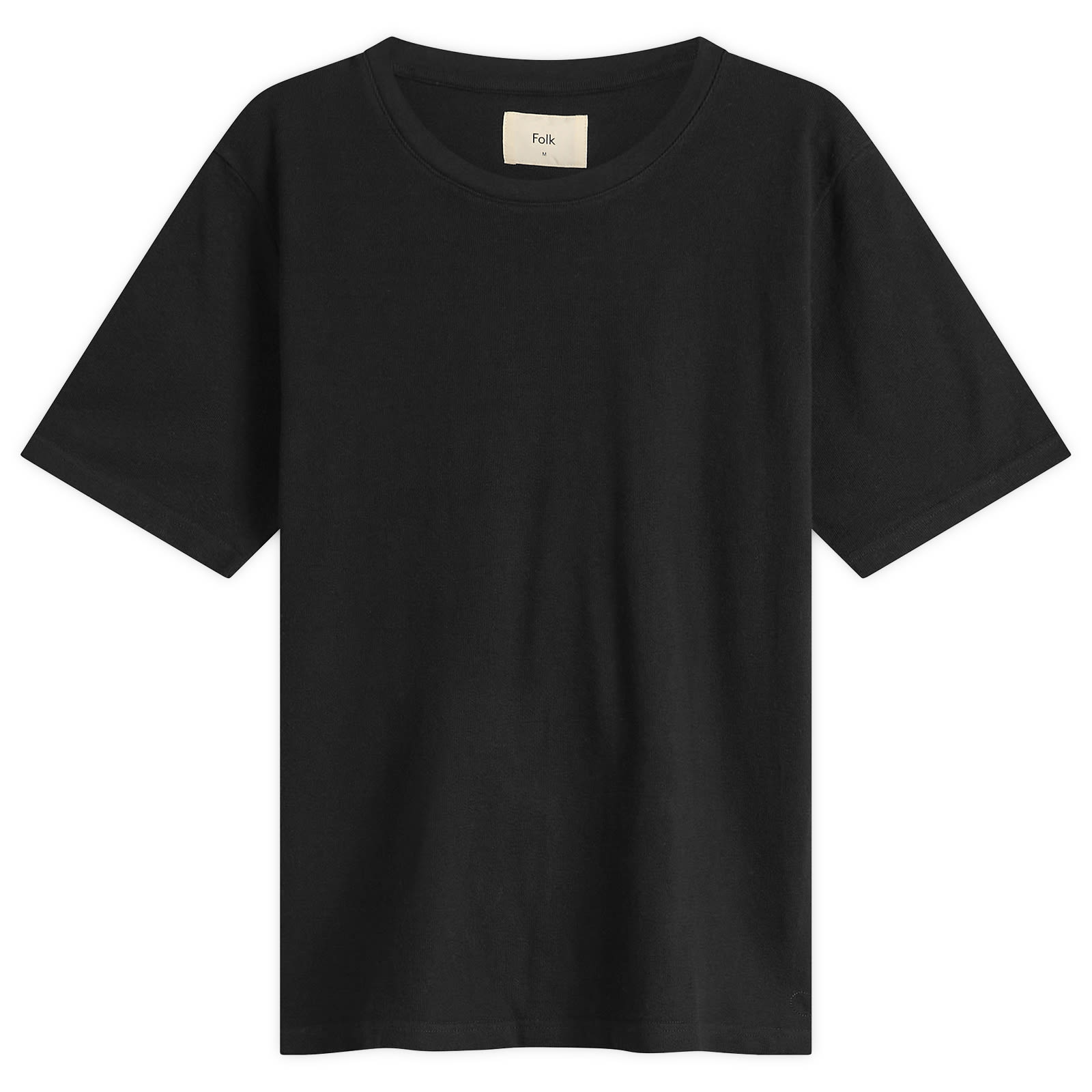 Folk Men’s Textured T-Shirt Black