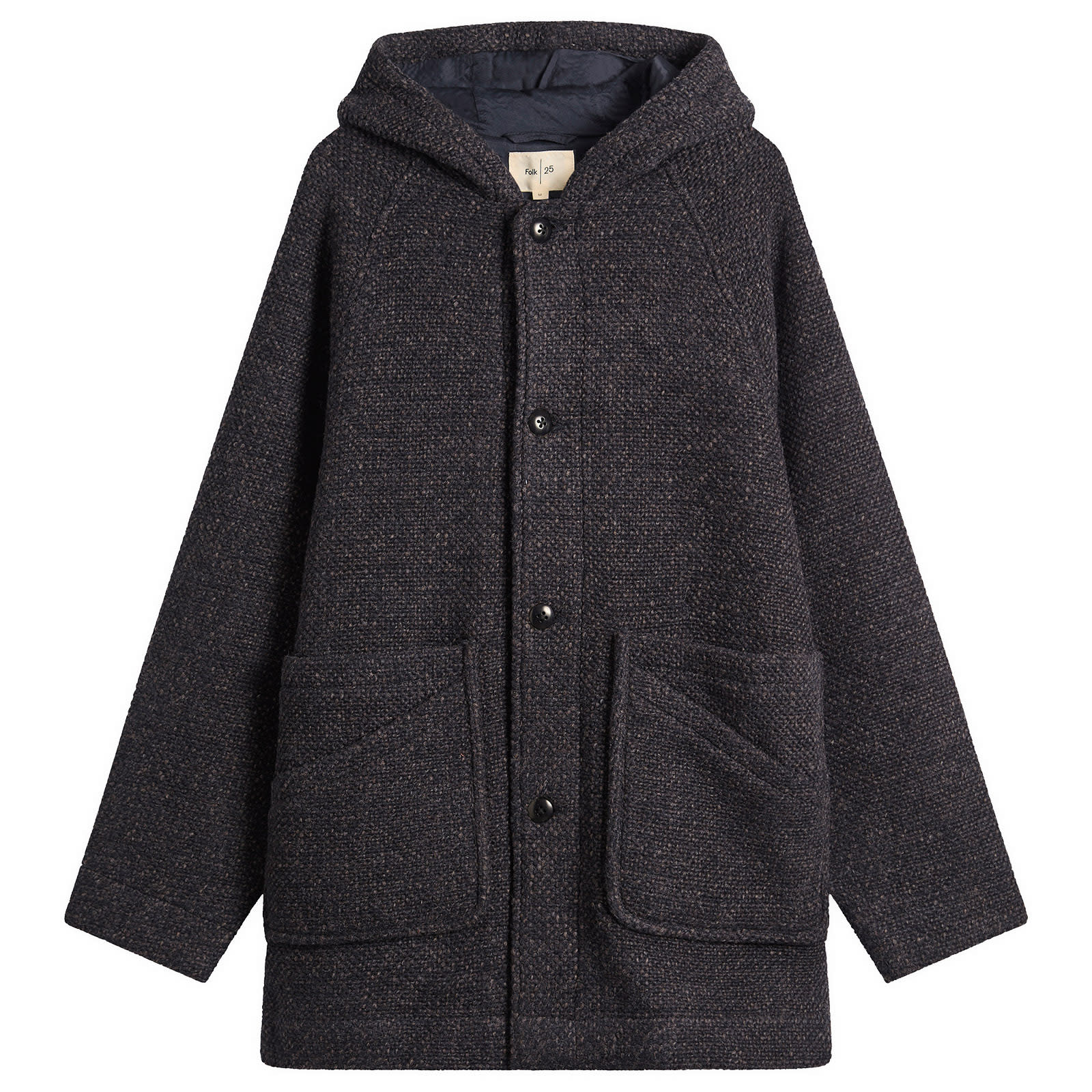 Folk Hooded Car Coat