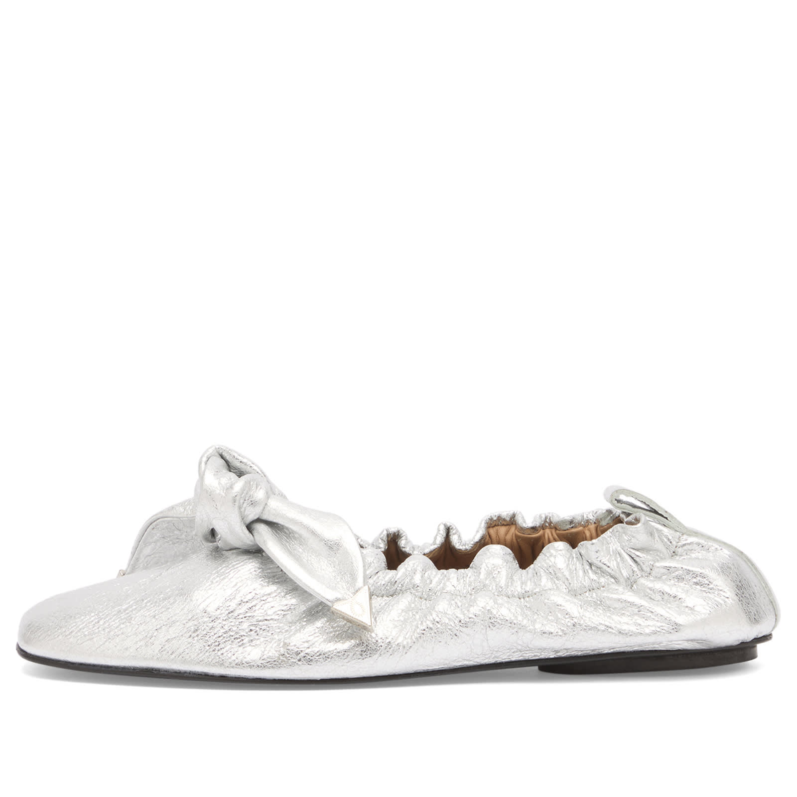Toga Pulla Metallic Leather Ballet Shoes