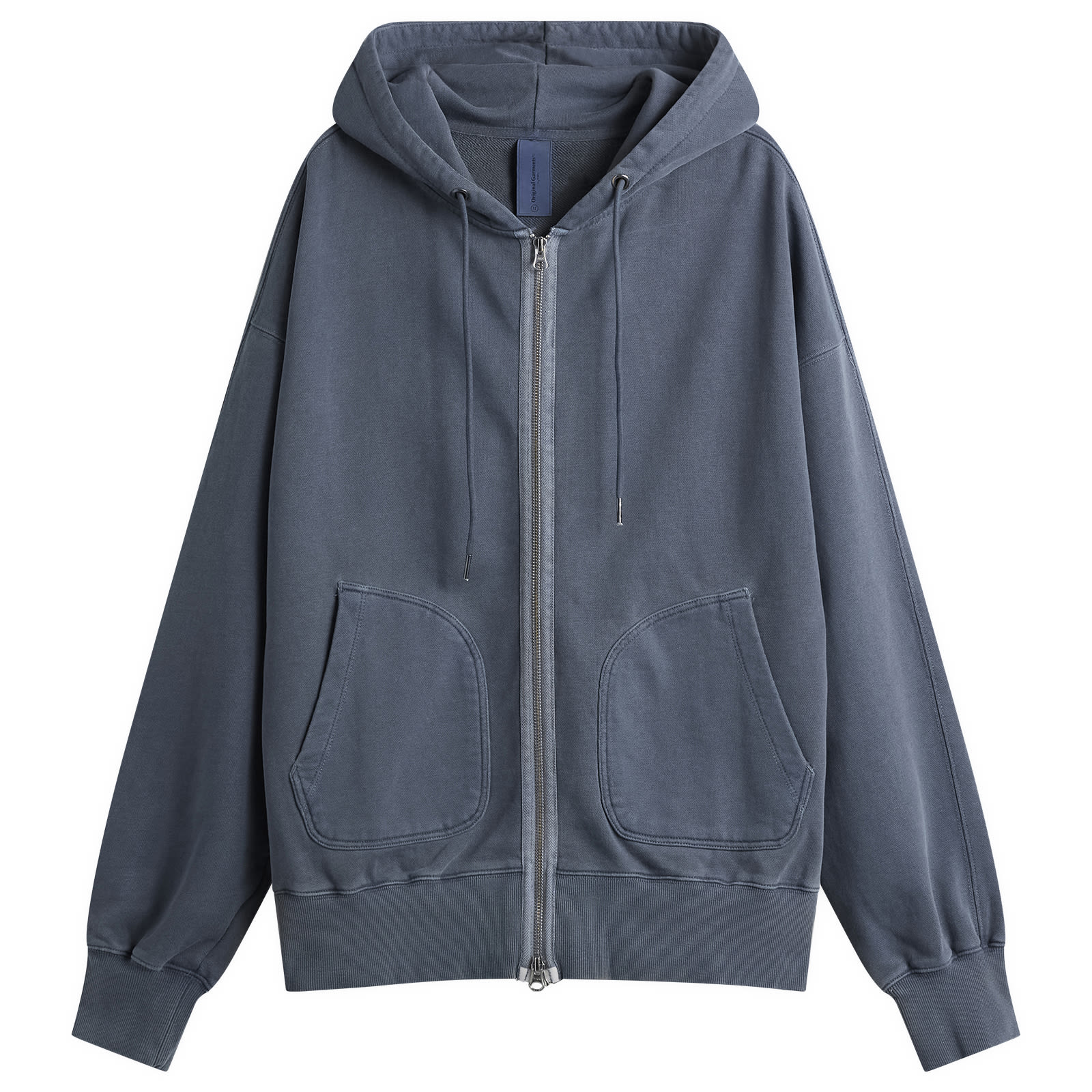 OLDMAN’STAILOR GARMENT DYE ZIP HOODIE Stone Island Men's Garment Dyed Zip Hoodie Black | L1S156100061