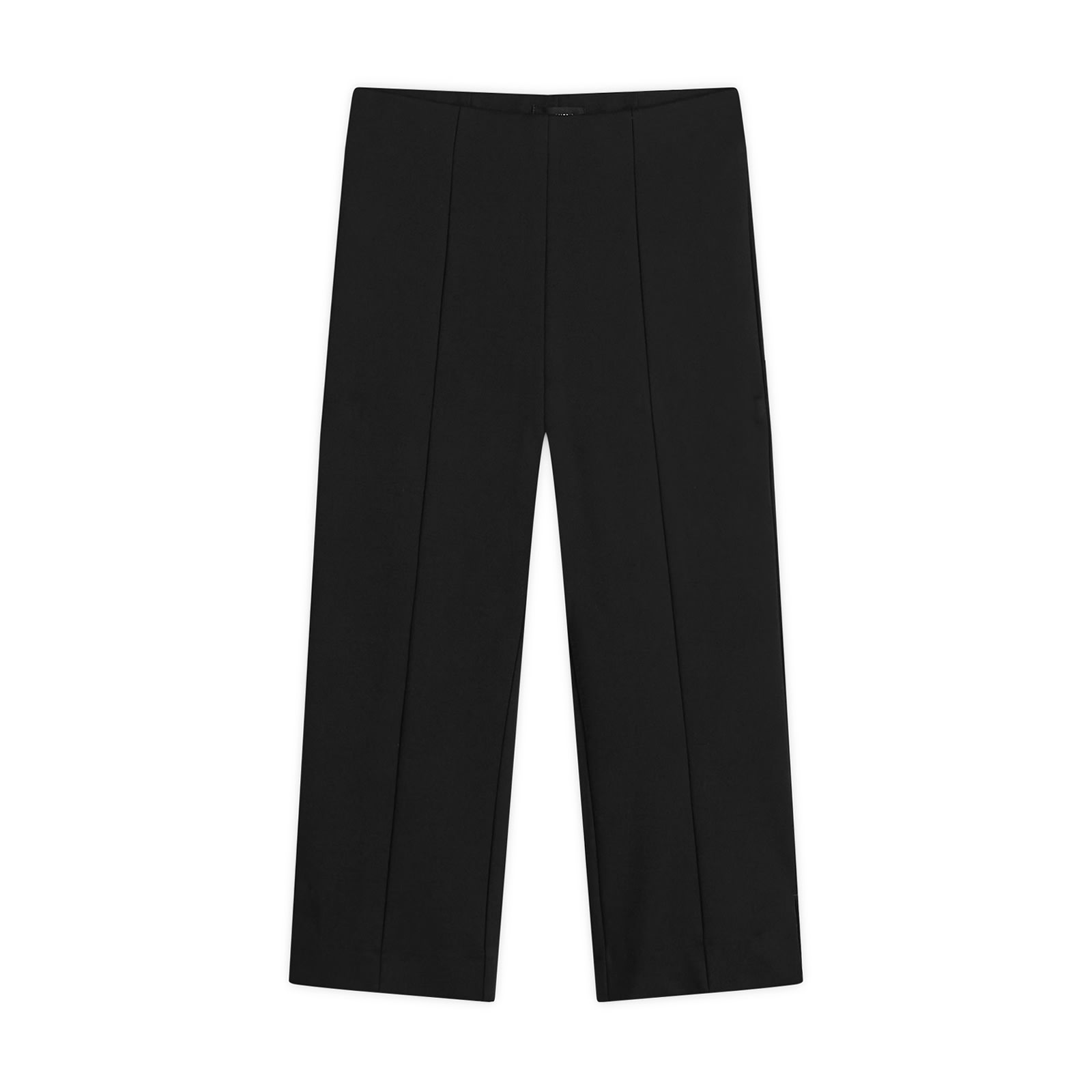 Good American Women's Soft Stretch Ponte Pull On Capris in Black, Size X-Small 