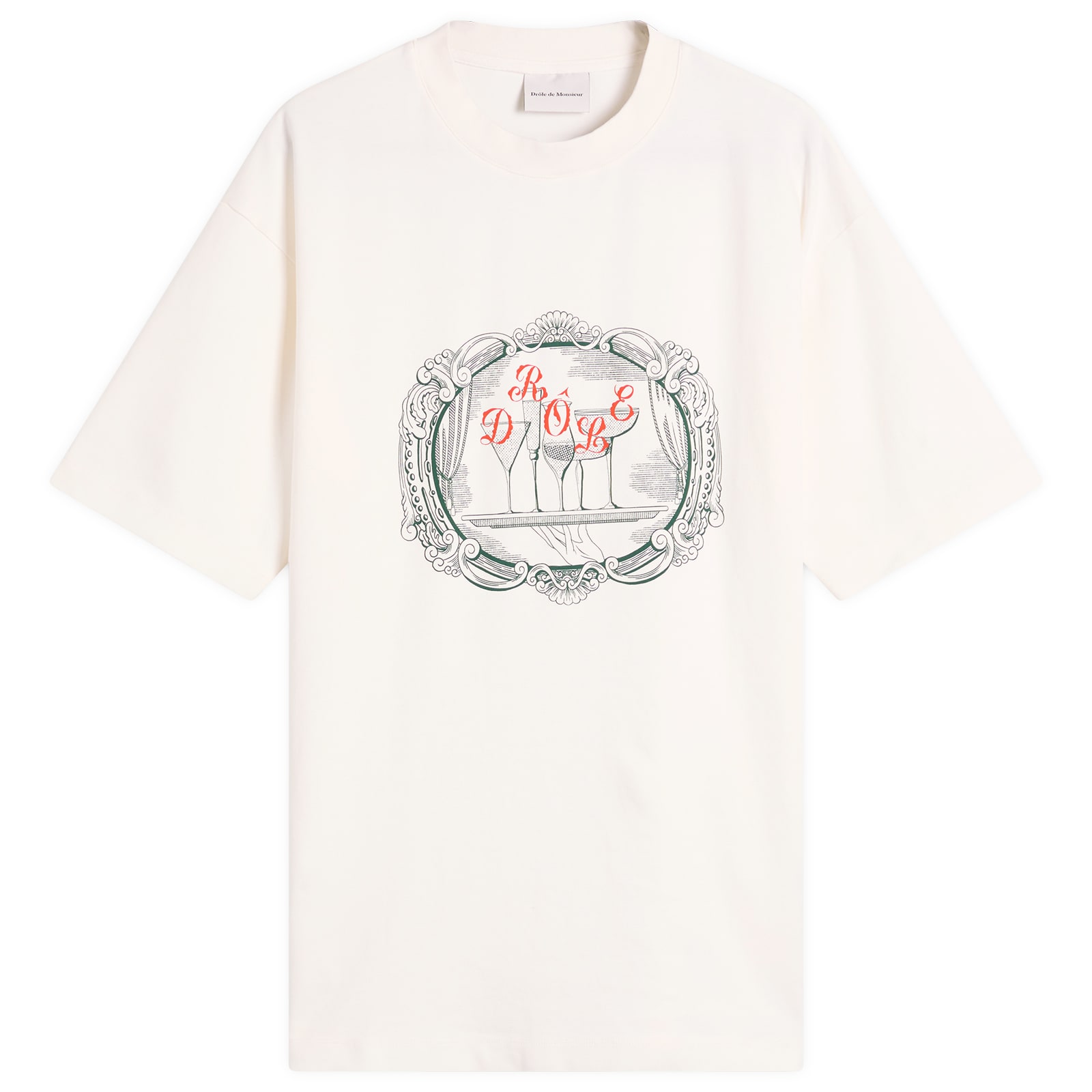 Tシャツ・カットソー DROLE DE MONSIEUR SS25 (TS226 CO002BEIGE) Drôle De Monsieur T-shirt for Men SS25 | GIGLIO.COM