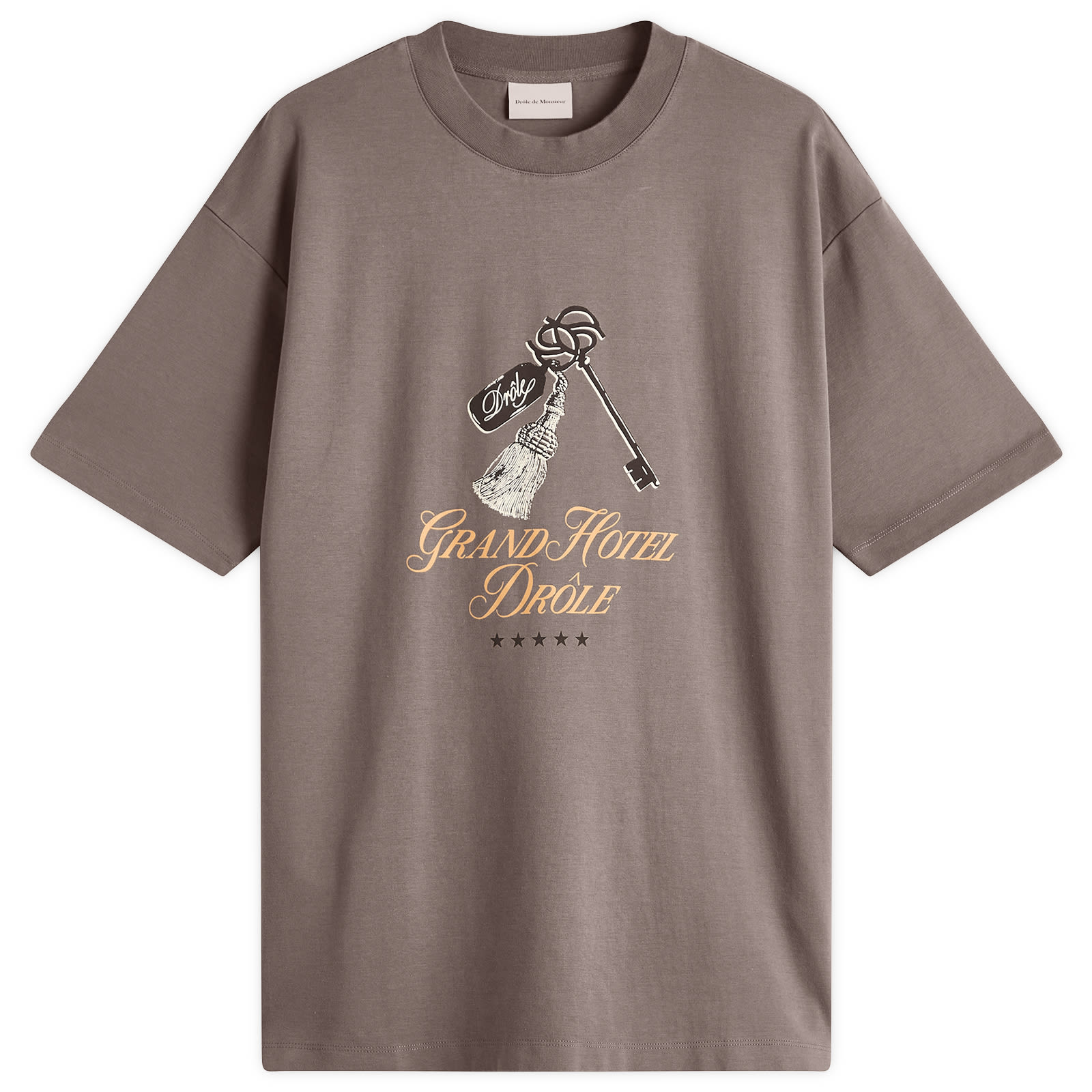 Drôle de Monsieur Grand Hotel T-Shirt Taupe | END. (JP)