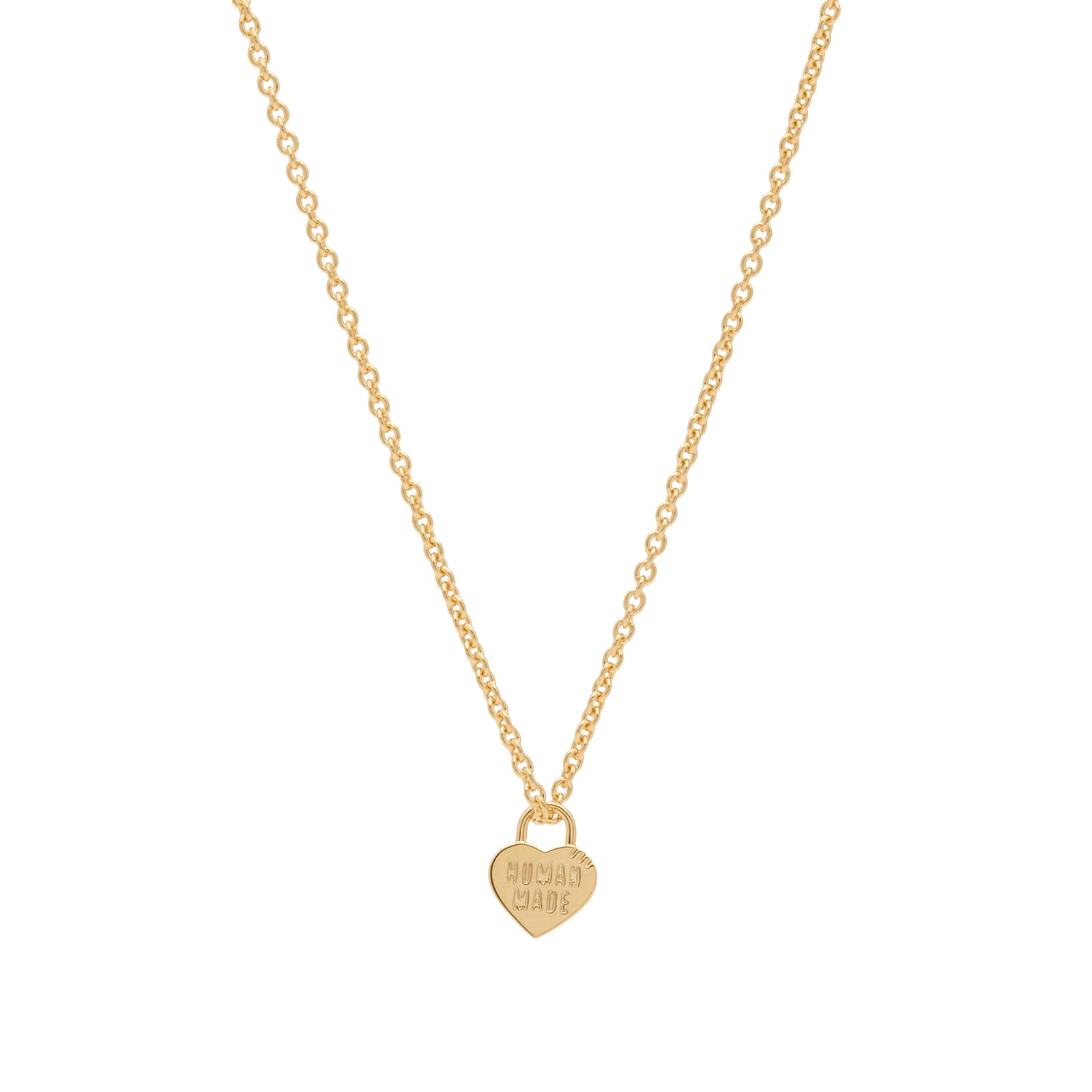 Human Made Men’s Heart Silver Necklace Gold