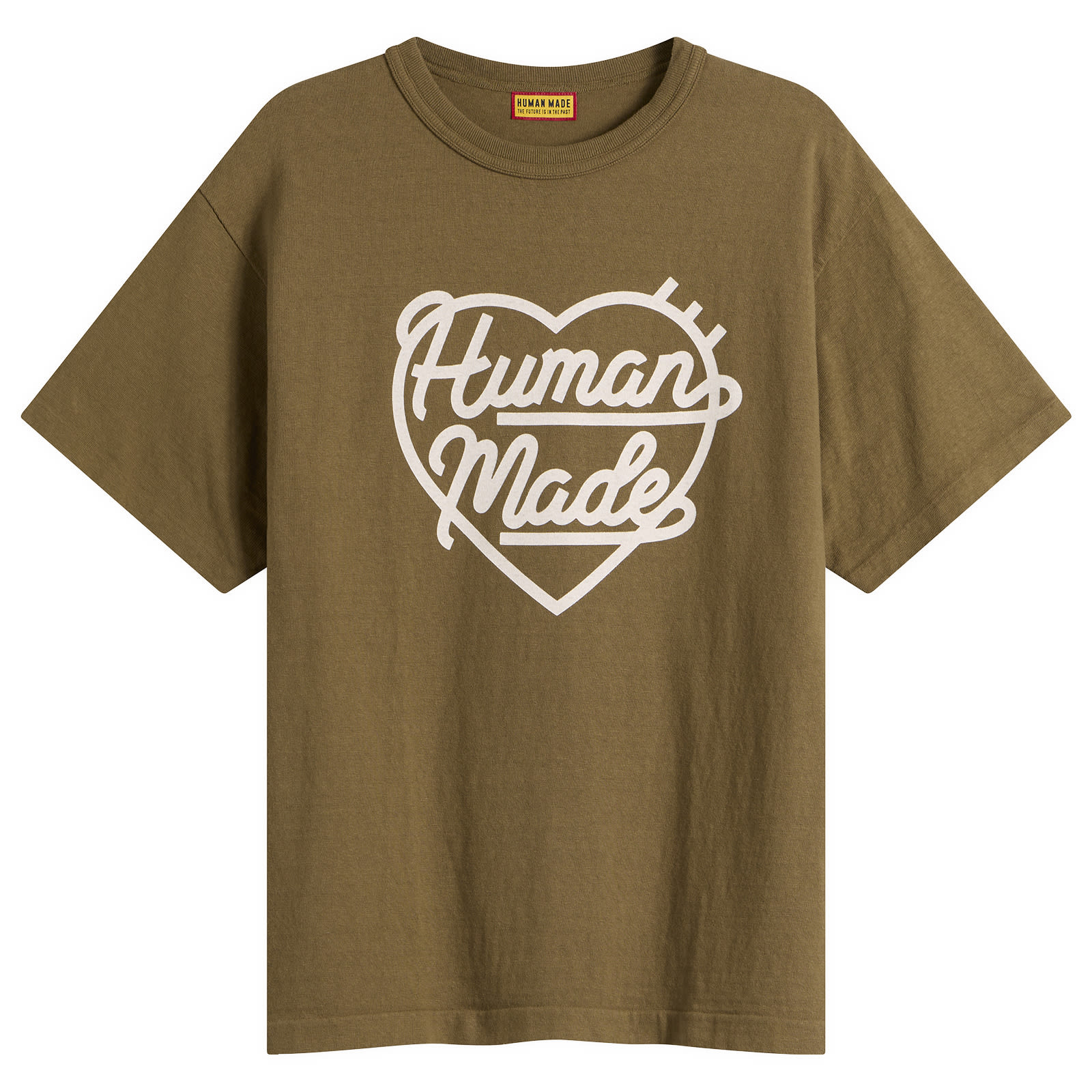 Human Made Men’s Color Heart T-Shirt Olive Drab