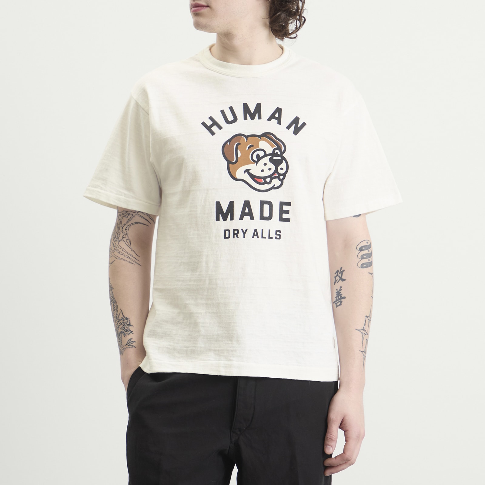 Dog Head T-Shirt HM31TE011WHT | 휴먼메이드 | FETCHING