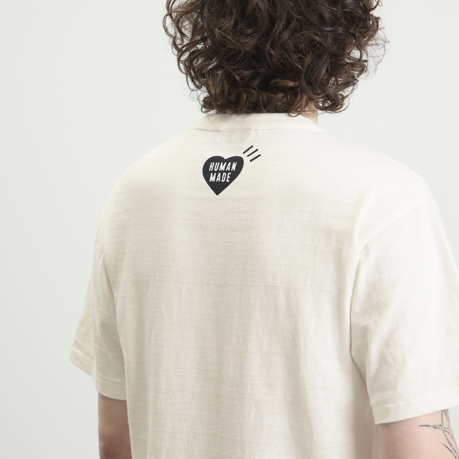 Dog Head T-Shirt HM31TE011WHT | 휴먼메이드 | FETCHING