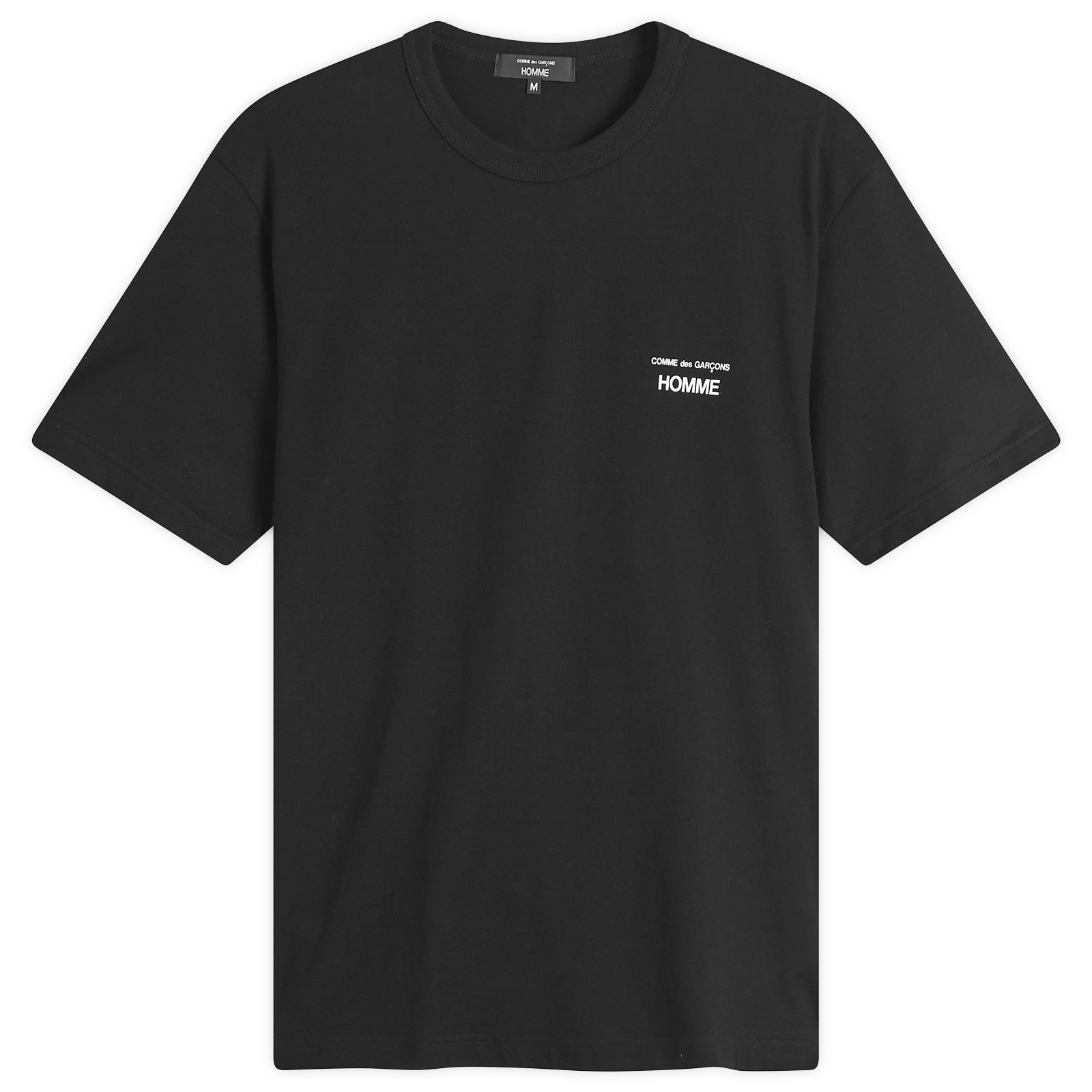 comme des garçons homme logo tee sullen Comme des Garçons Homme Logo T-Shirt in Black| Homme Essentials