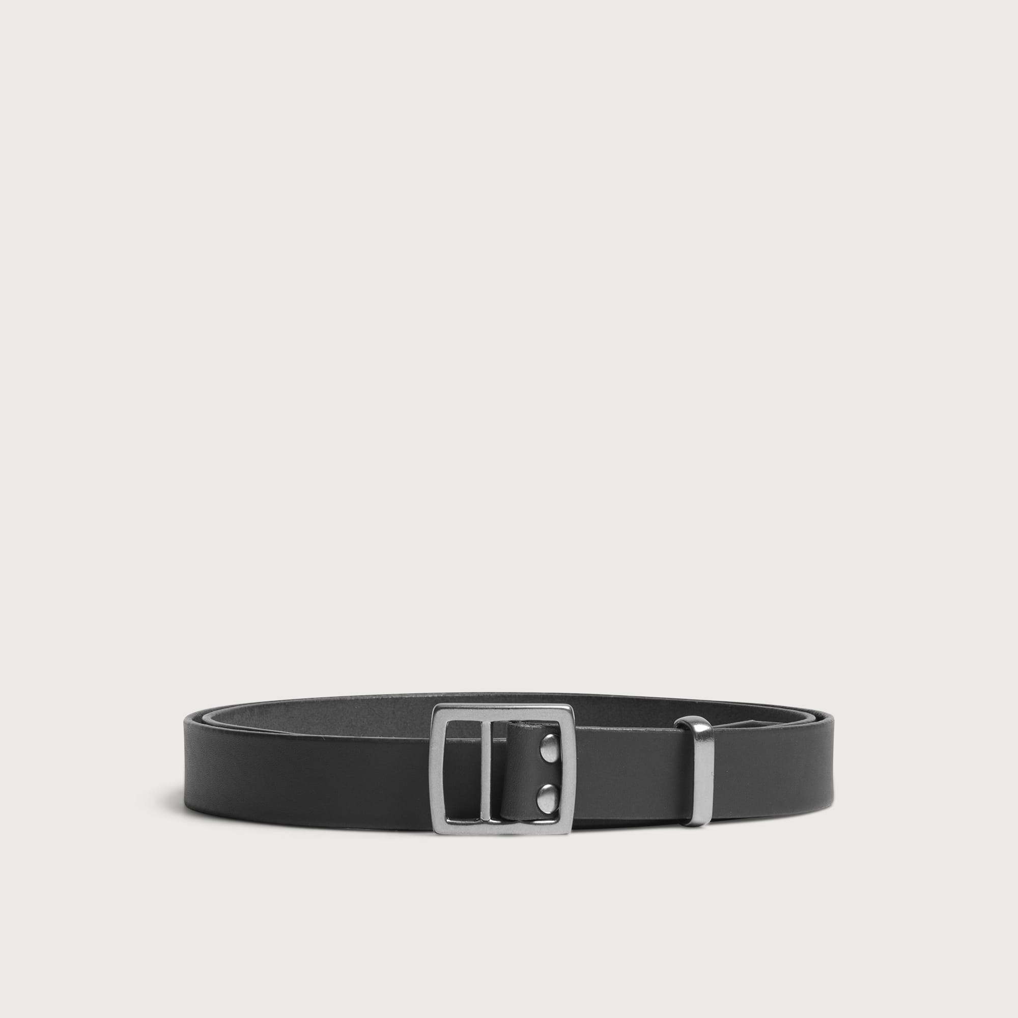Comme des Garçons Homme Men's Steer Oil Leather Belt in Black