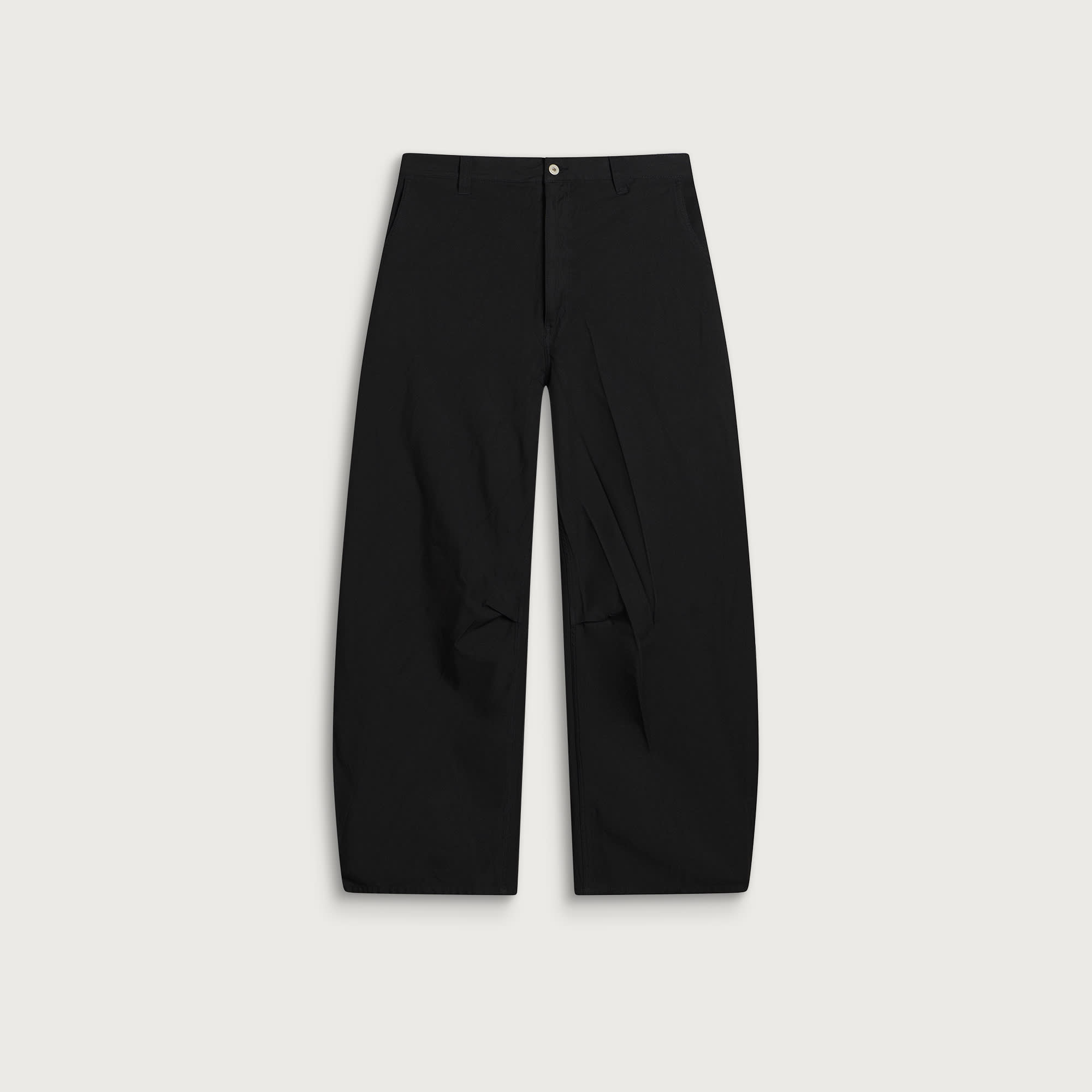 Comme des Garçons Homme Men's Garment Treated Balloon Pant in Black, Size Small