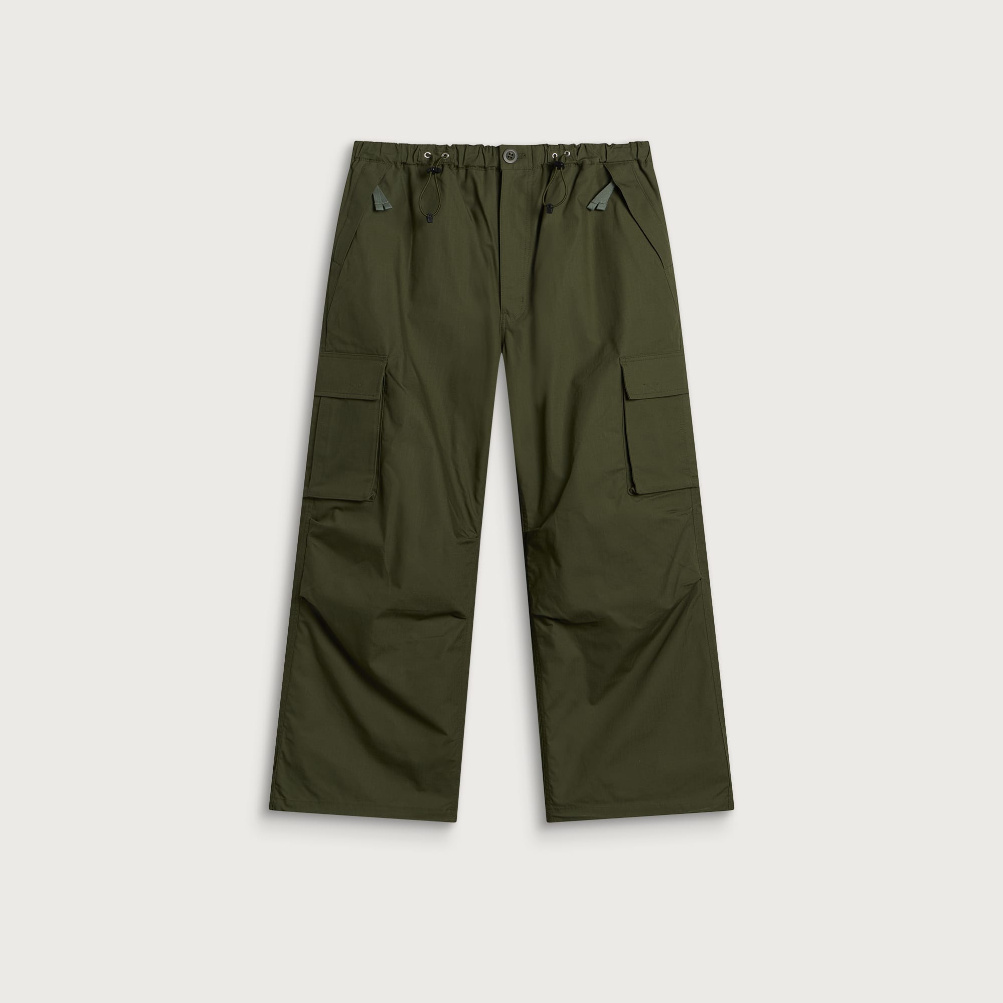 Comme des Garçons Homme Men's Cotton Ripstop Cargo Trousers in Khaki, Size Small