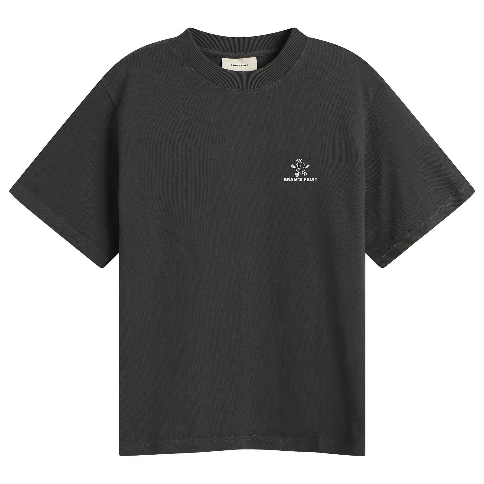 Bram’s Fruit Men’s Lemon Outline T-Shirt Shadow Black