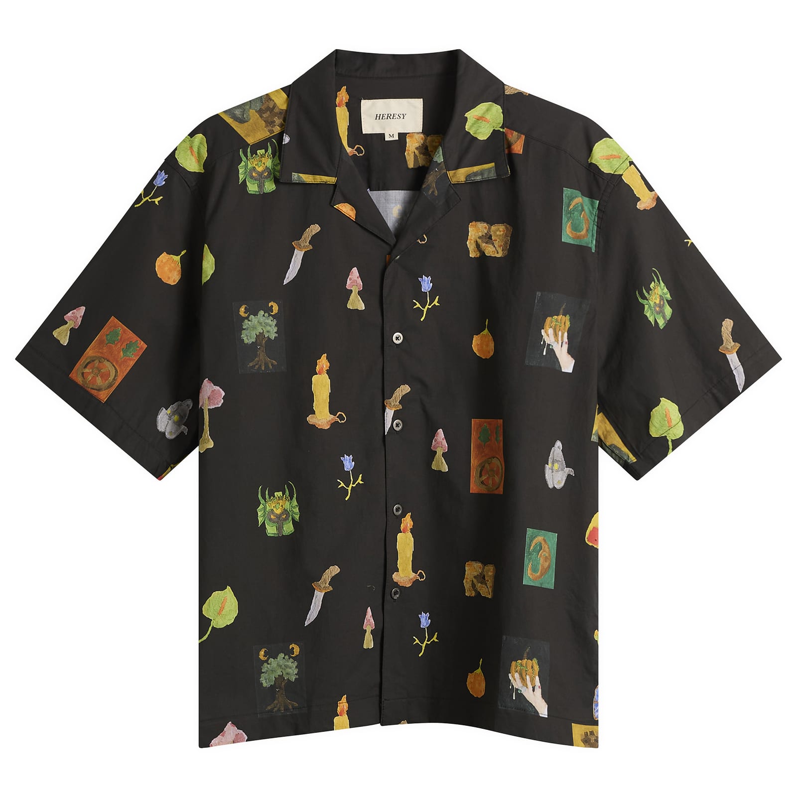 HERESY — Heresy Men's Motley Shirt in Black, Size X-Large