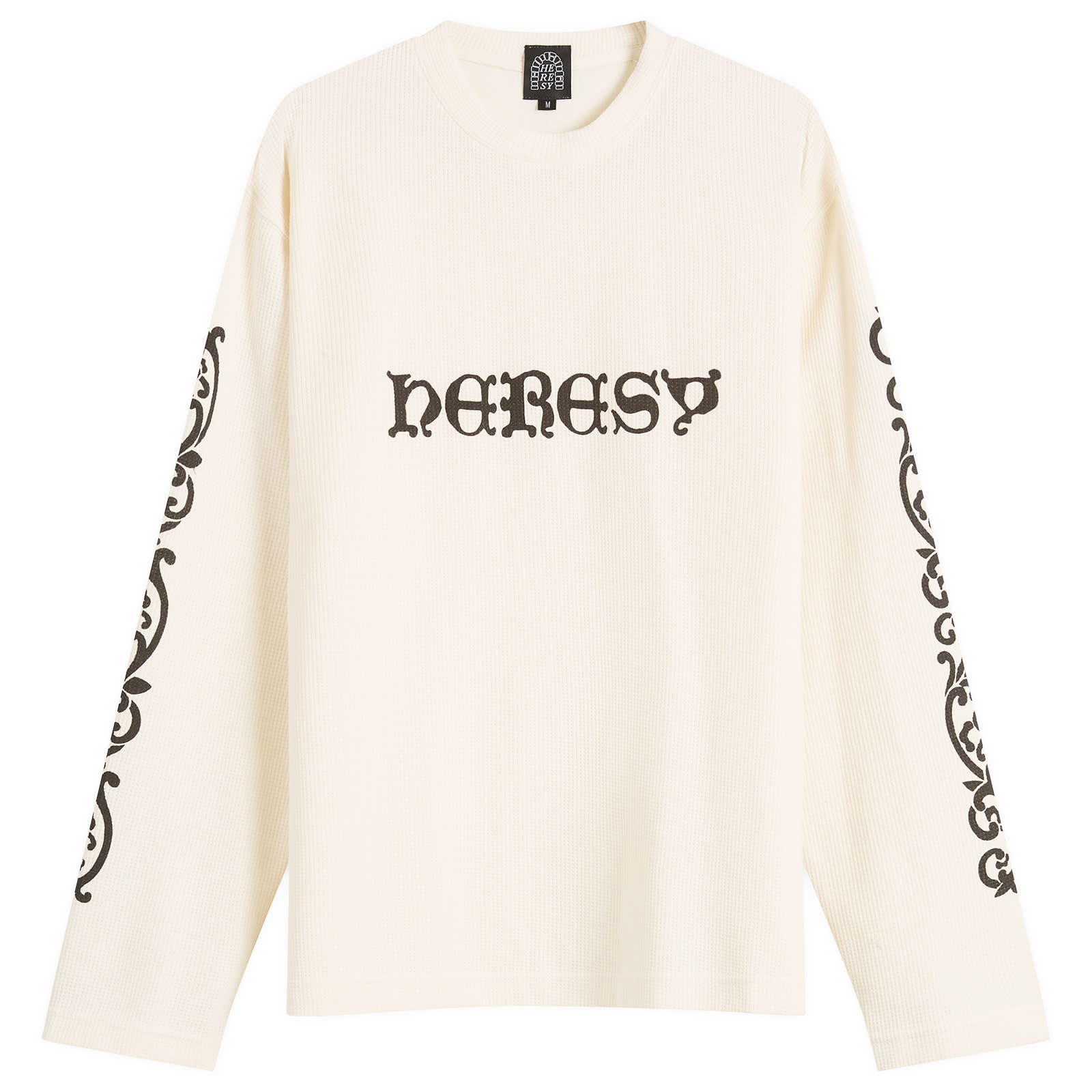 Heresy Men's Wrought Long Sleeve Waffle T-Shirt Ecru