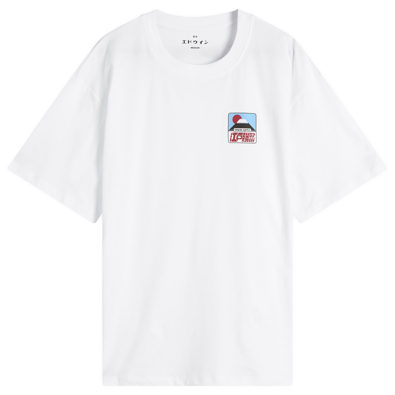 Edwin Men's White Sunset On Fuji San T-Shirt