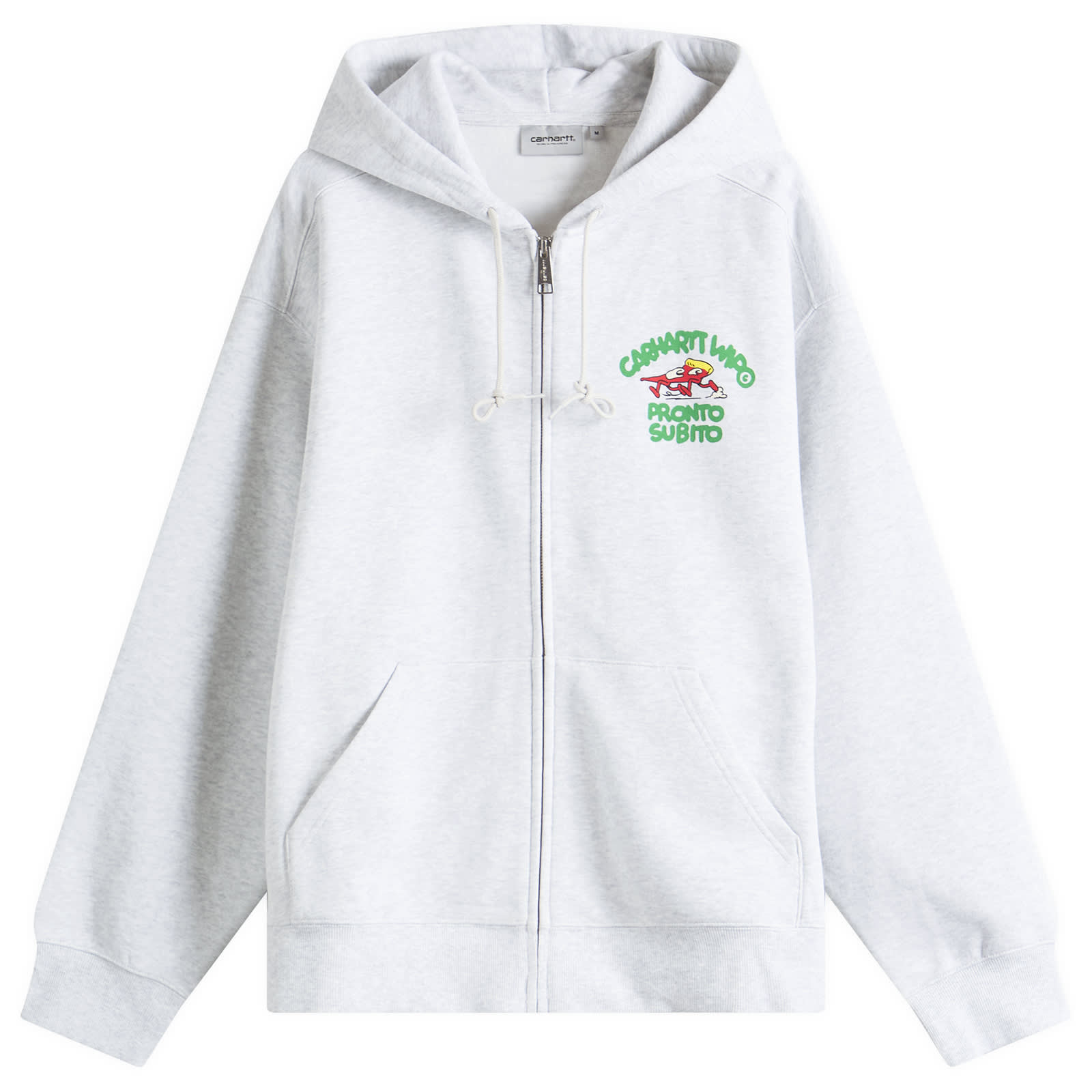 【carhartt】Hooded Prontoスウェットジップフーディ/AshHeather Carhartt WIP Hooded Pronto Sweat Jacket Ash Heather | END. (US)