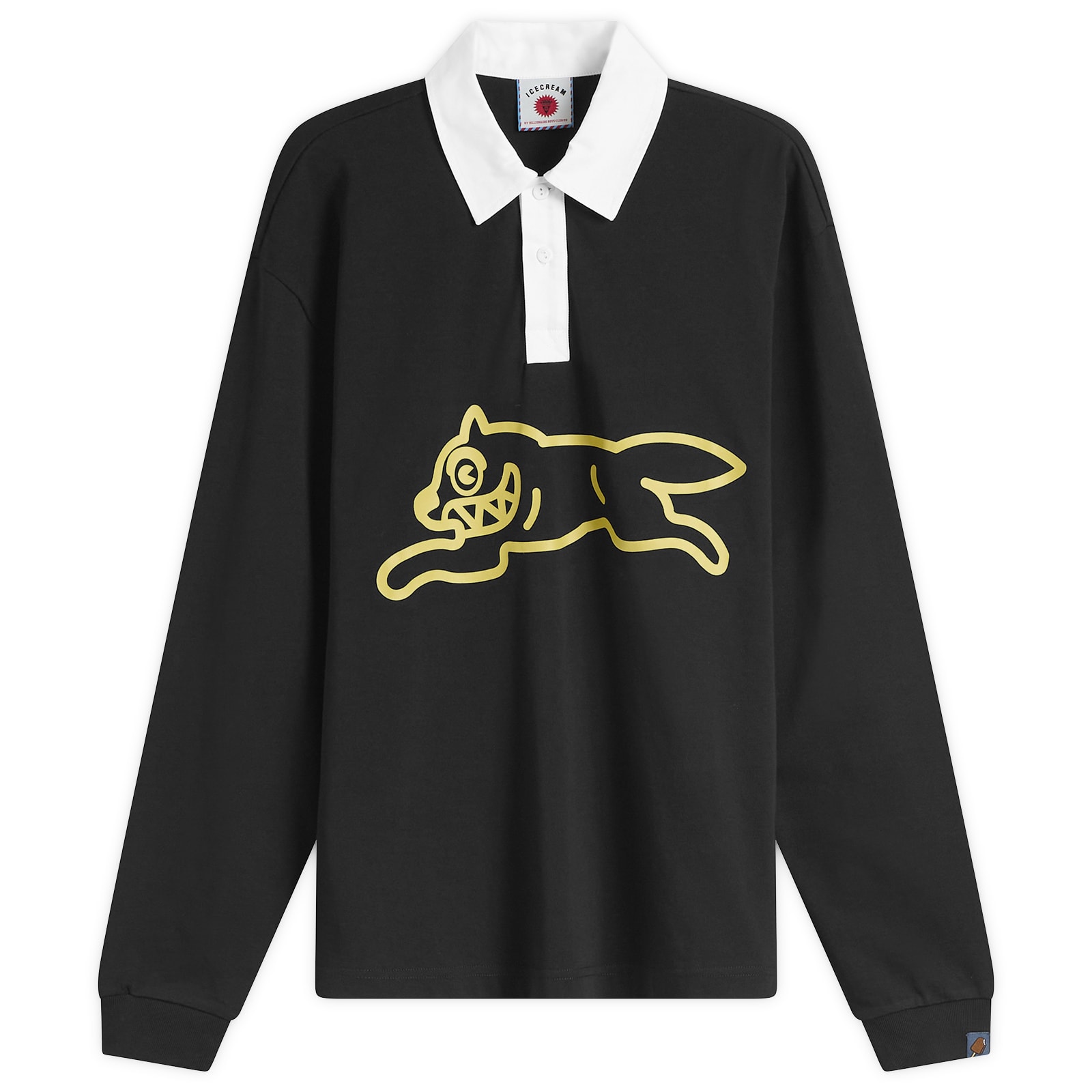 ICECREAM Men’s Running Dog Rugby Shirt Black
