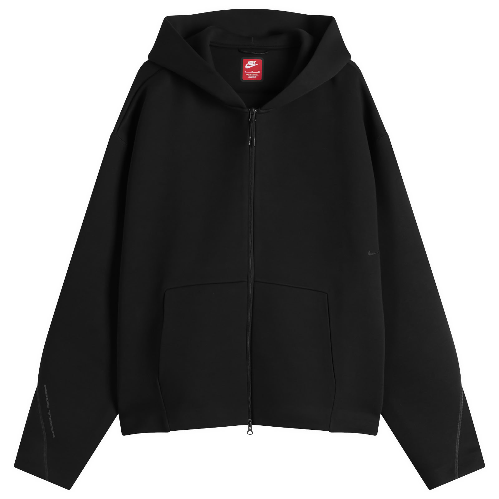 Nike Men's Tech Full Zip Fleece Hoodie Black