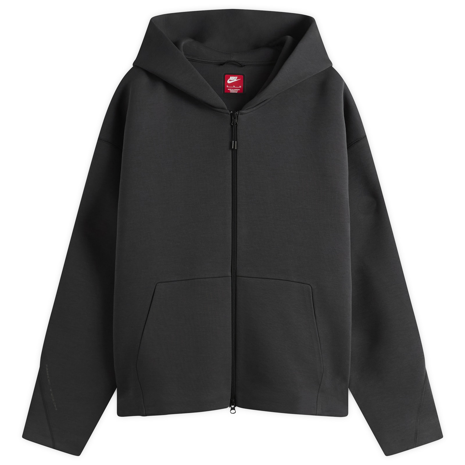 Nike Men's Solo Swoosh Woven Track Jacket Black/White - Curated