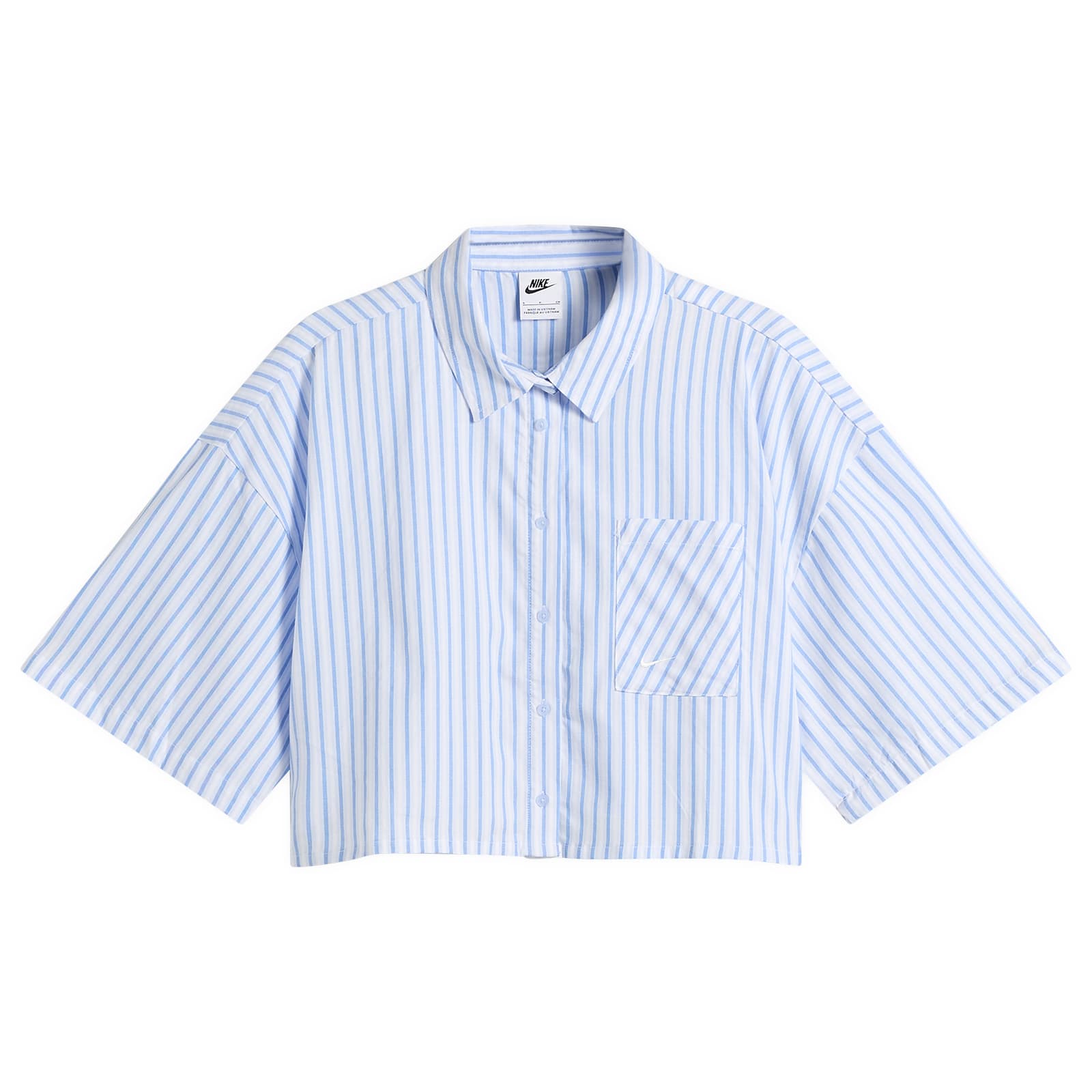 Nike Women's Stripe Shirt in Blue/White, Size X-Small 