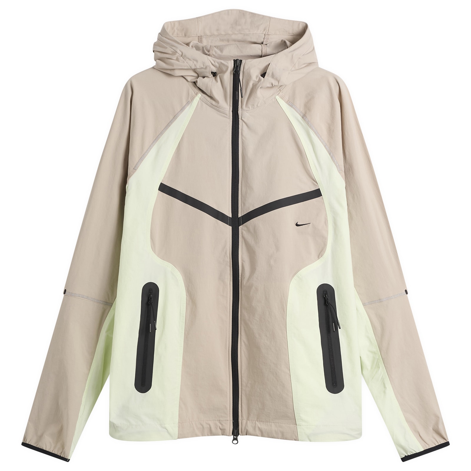 Nike Men's Tech Woven Pro Oversized Jacket Cream/Volt Tint/Black