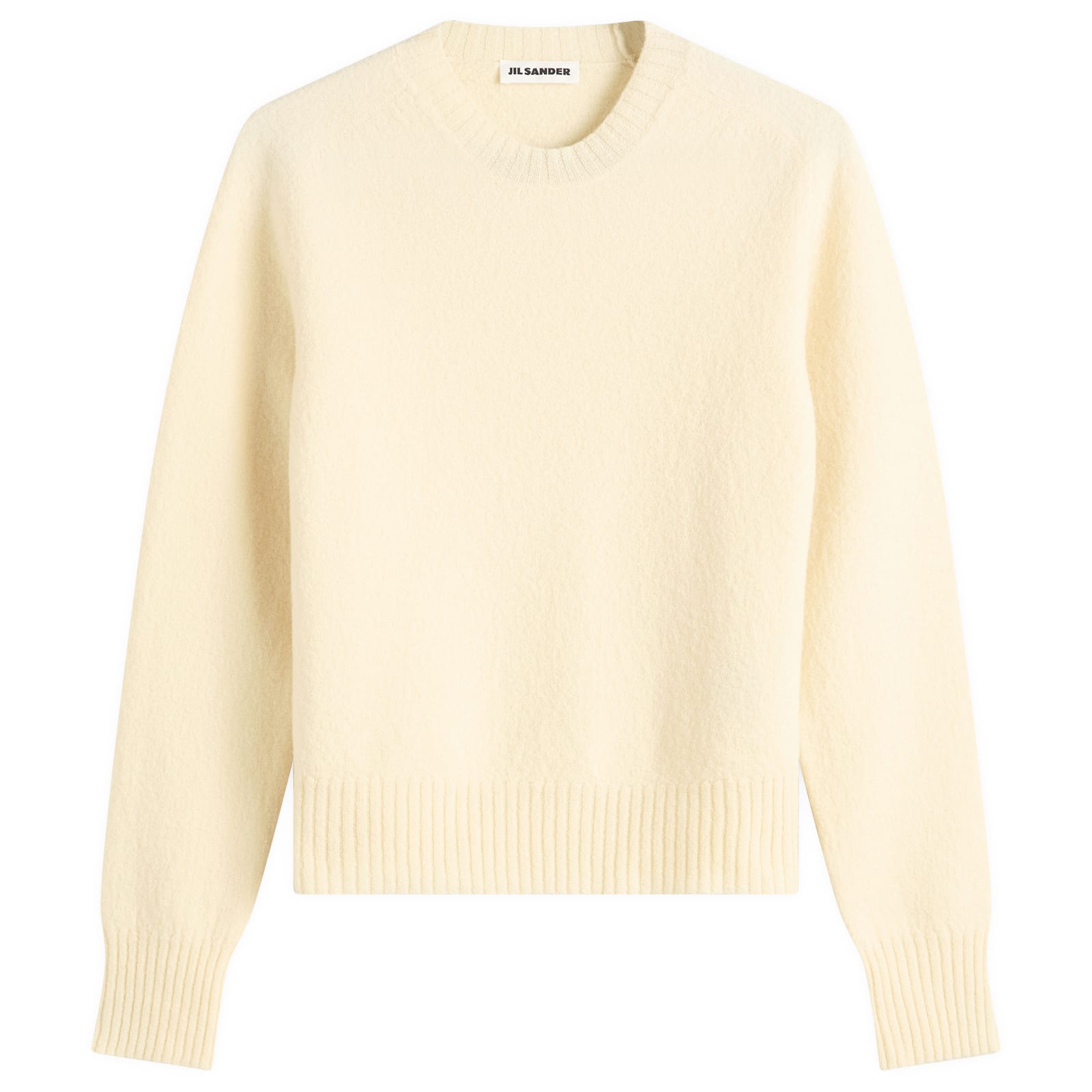 Jil Sander Women's Natural Lightweight Round Neck Knit Top