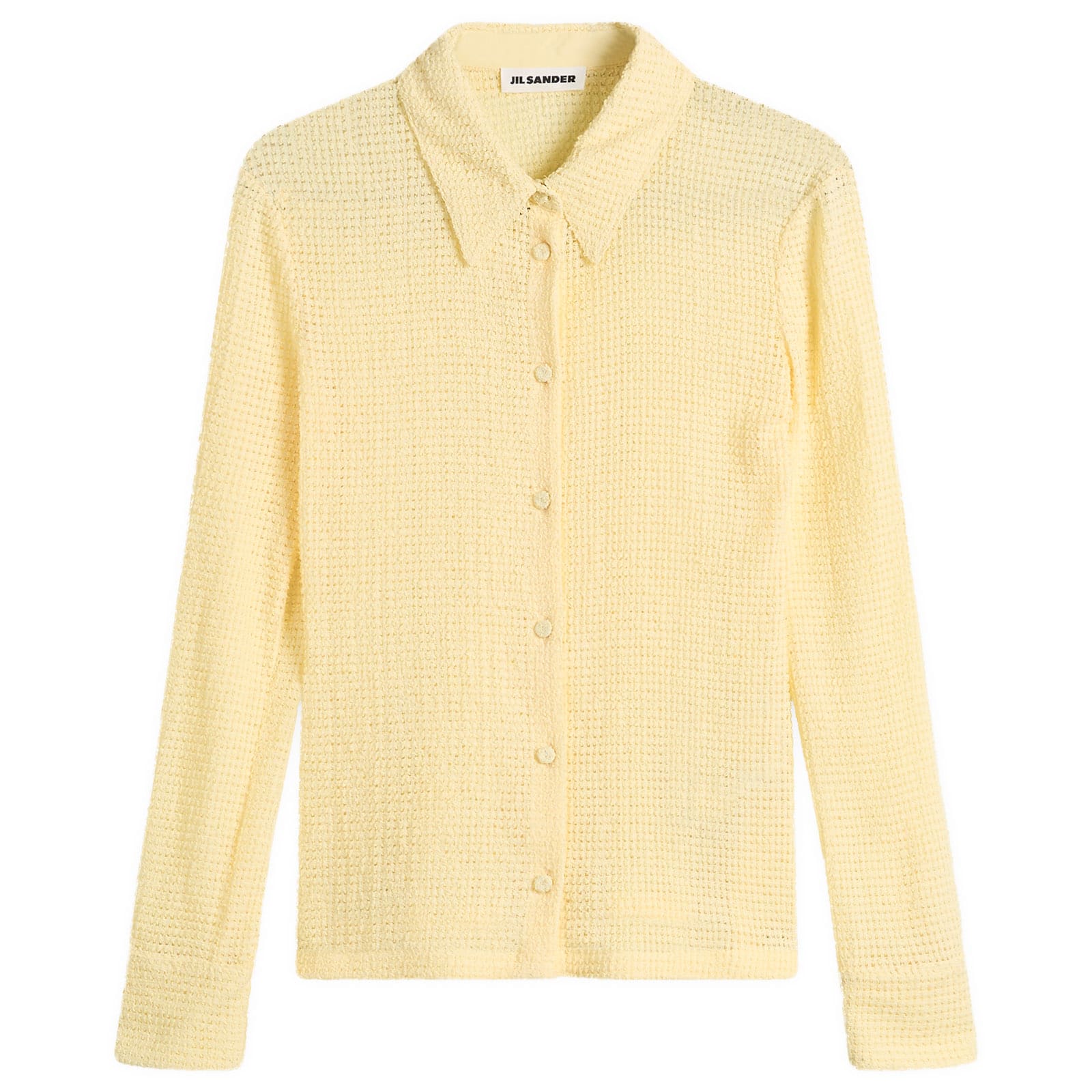 Jil Sander Women's Loose Knit Cardigan Pastel Yellow
