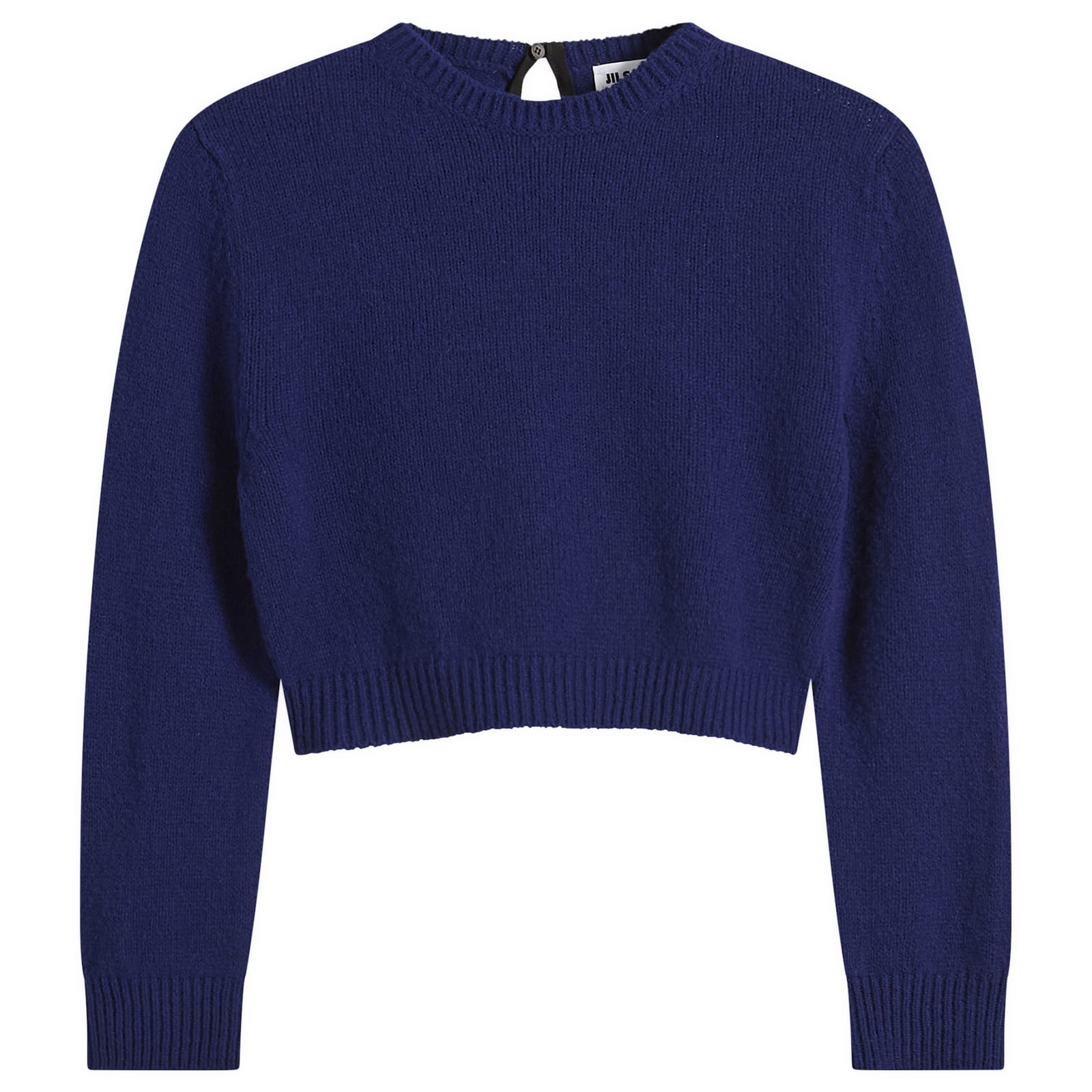 Jil Sander Women's Crew Neck Jumper in Wool Ink Blue