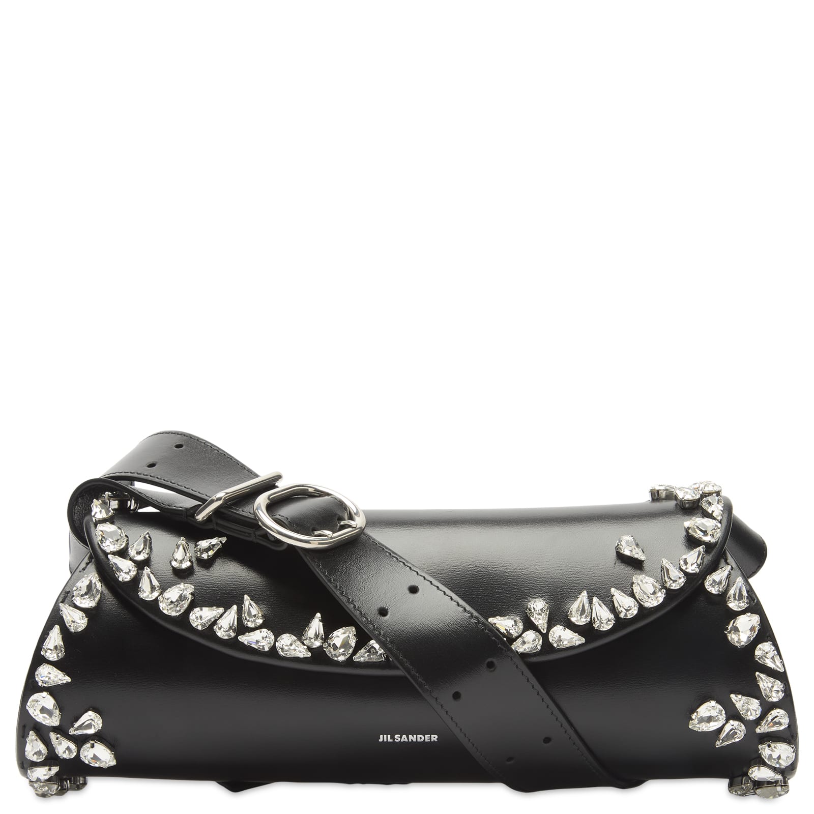 Jil Sander Women's Embellished Cannolo Handbag in Black