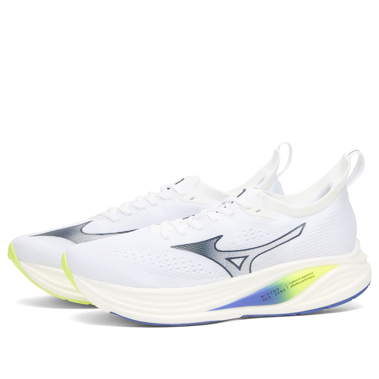 Mizuno Neo Zen 2 Neutral running shoe Men-white, blue | J1GC2686