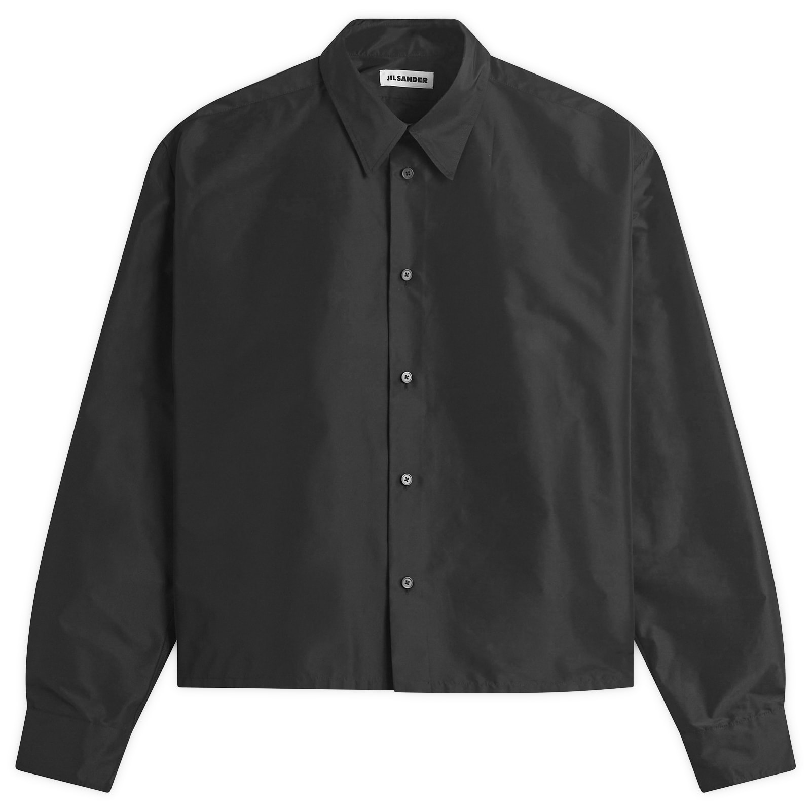 Jil Sander Men's Nylon Shirt Jacket in Black, Size IT 46