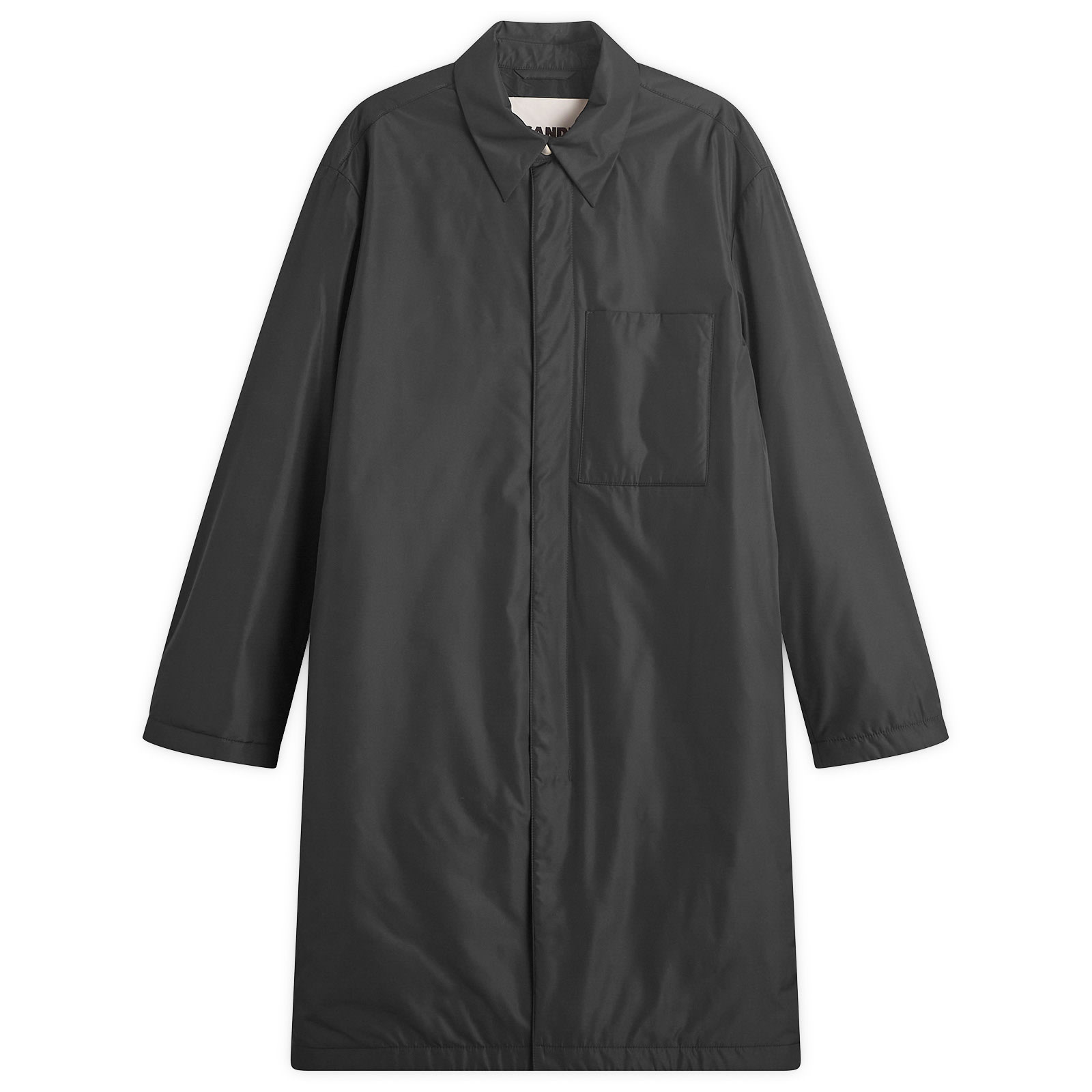 Jil Sander Men's Nylon Car Coat in Black, Size IT 50