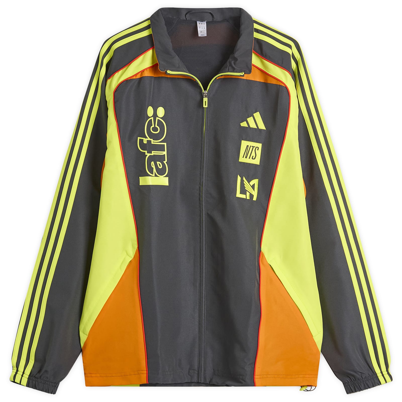 adidas Los Angeles FC NTS Track Top Grey, Fuchsia & Yellow