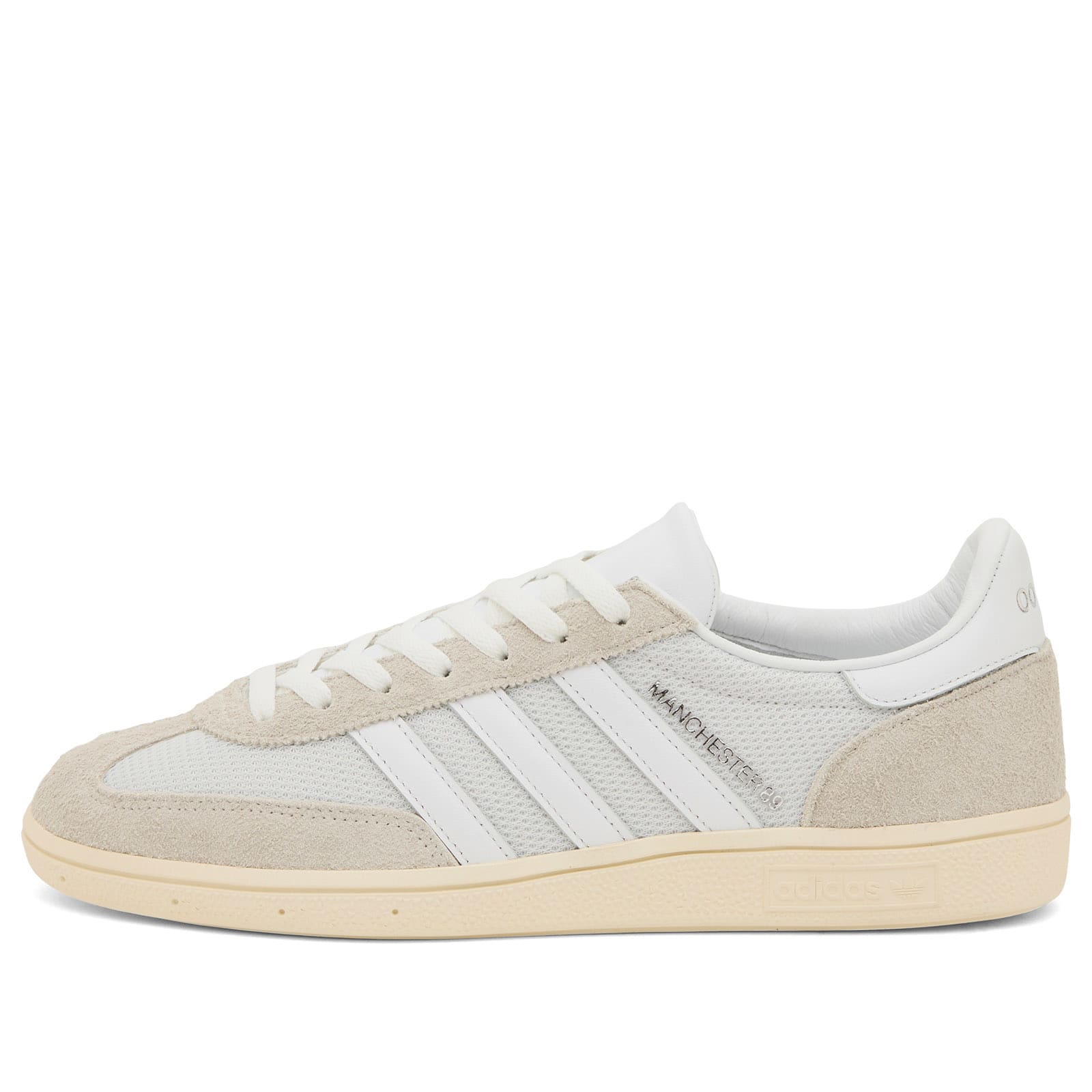 END. x adidas MiG Manchester Sneaker in Ftwr White/Ftwr White/Cream White - JR1835