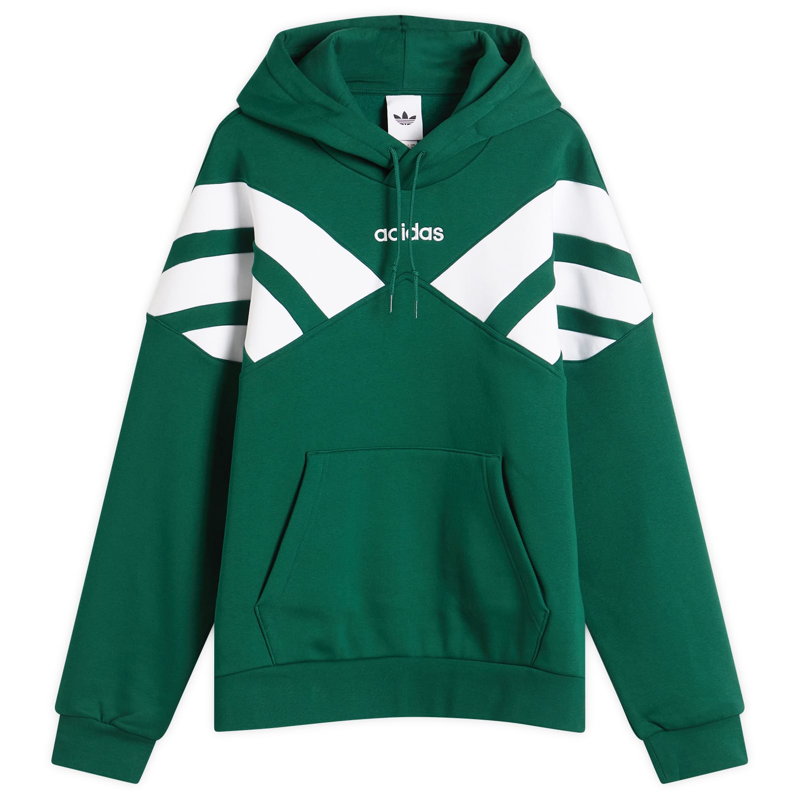 Adidas Men's Collegiate Green Hooded Sweatshirt Medium