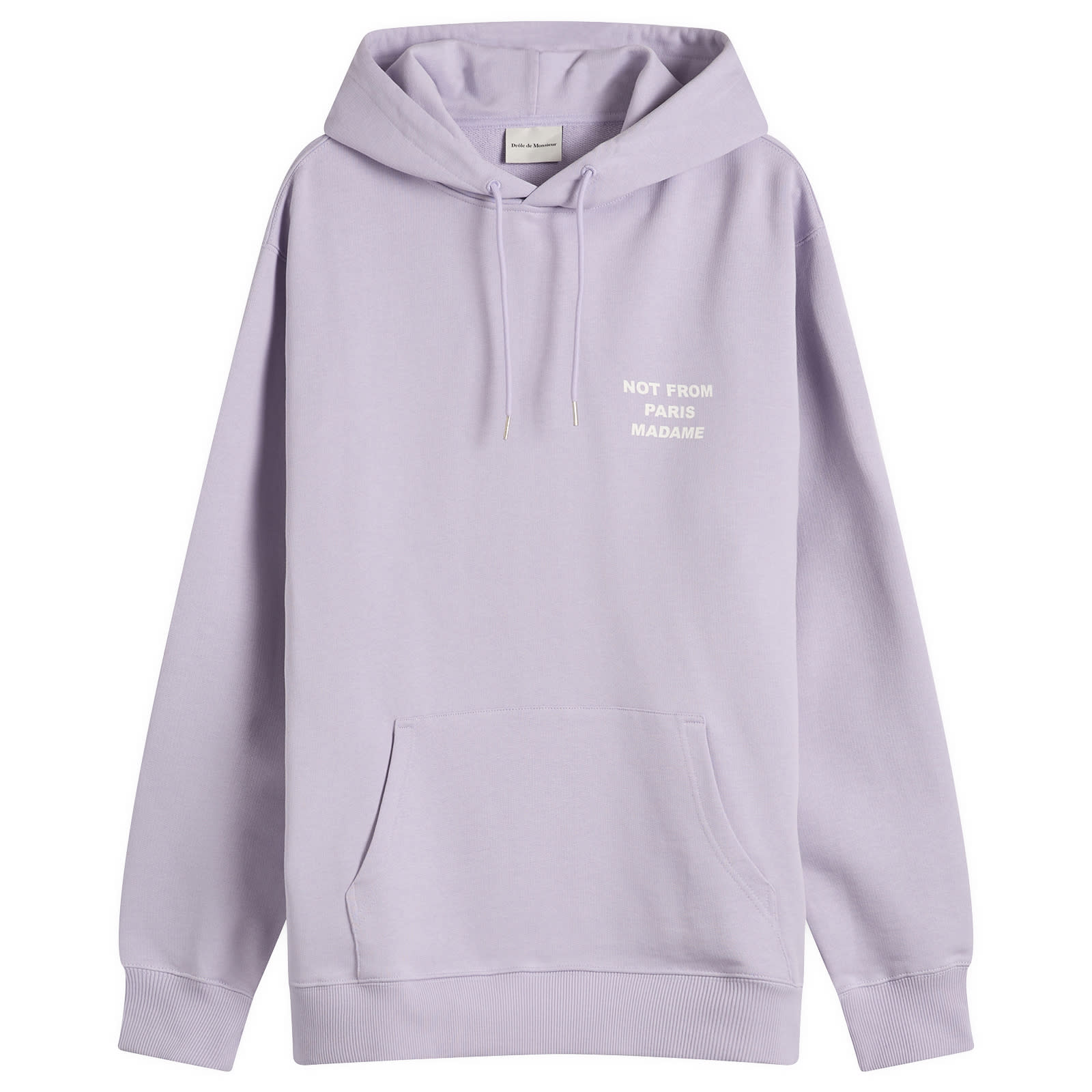 Drôle de Monsieur Men’s Slogan Hoodie Lavender