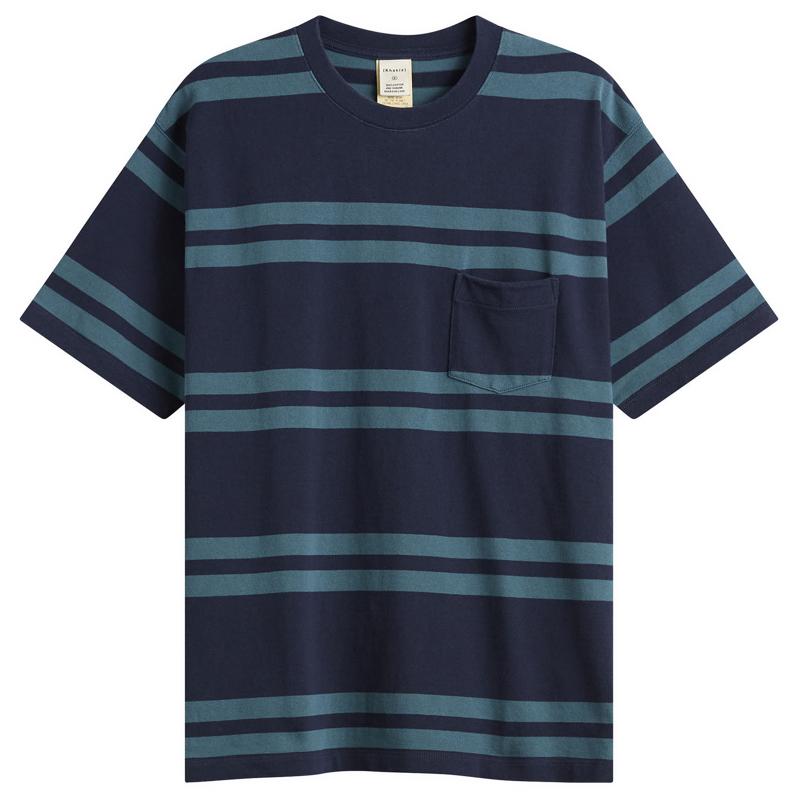 Khakis Men’s Bold Stripe S/S Tee Navy