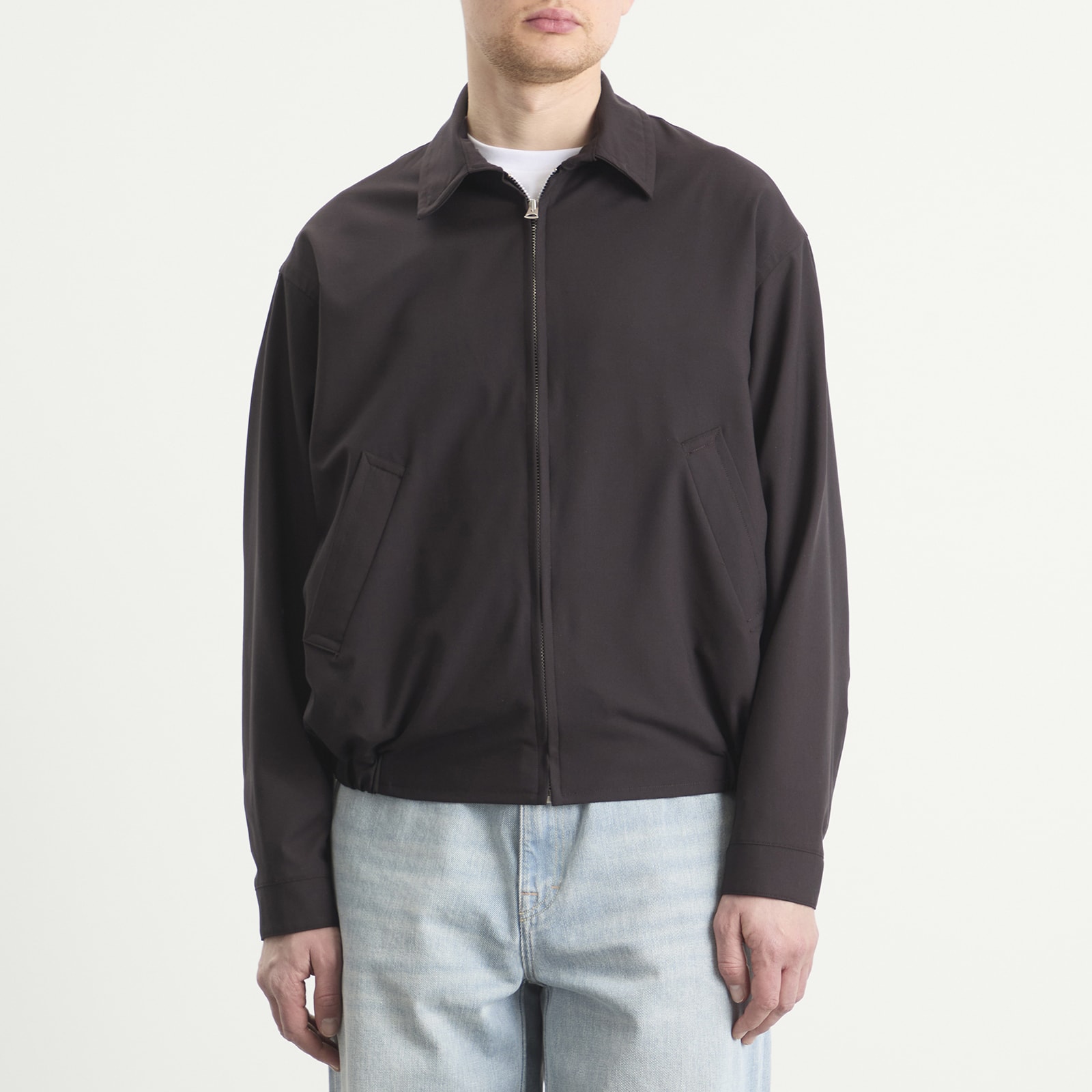 Wool Poplin Zip Blouson | 캡틴선샤인 | FETCHING